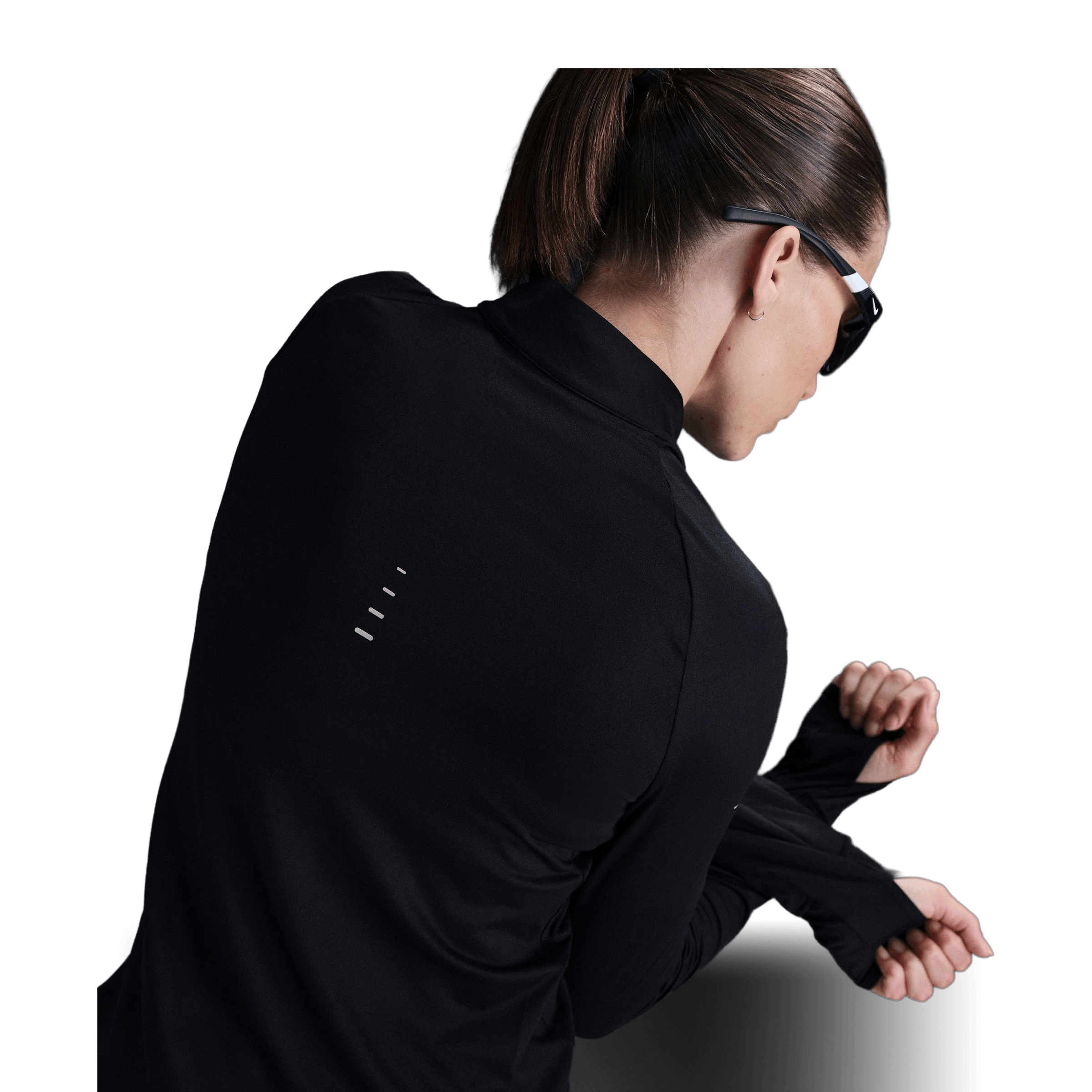 Womens Nike Swift Dri-FIT UV 1/4-Zip Running Top