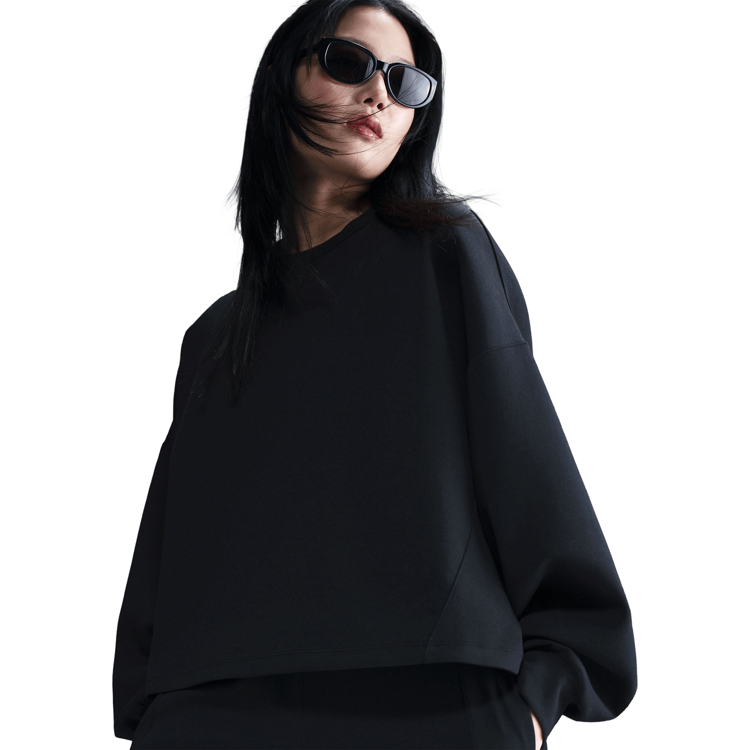 Womens Nike 24.7 ImpossiblySoft Dri-FIT Oversized Crew-Neck Top