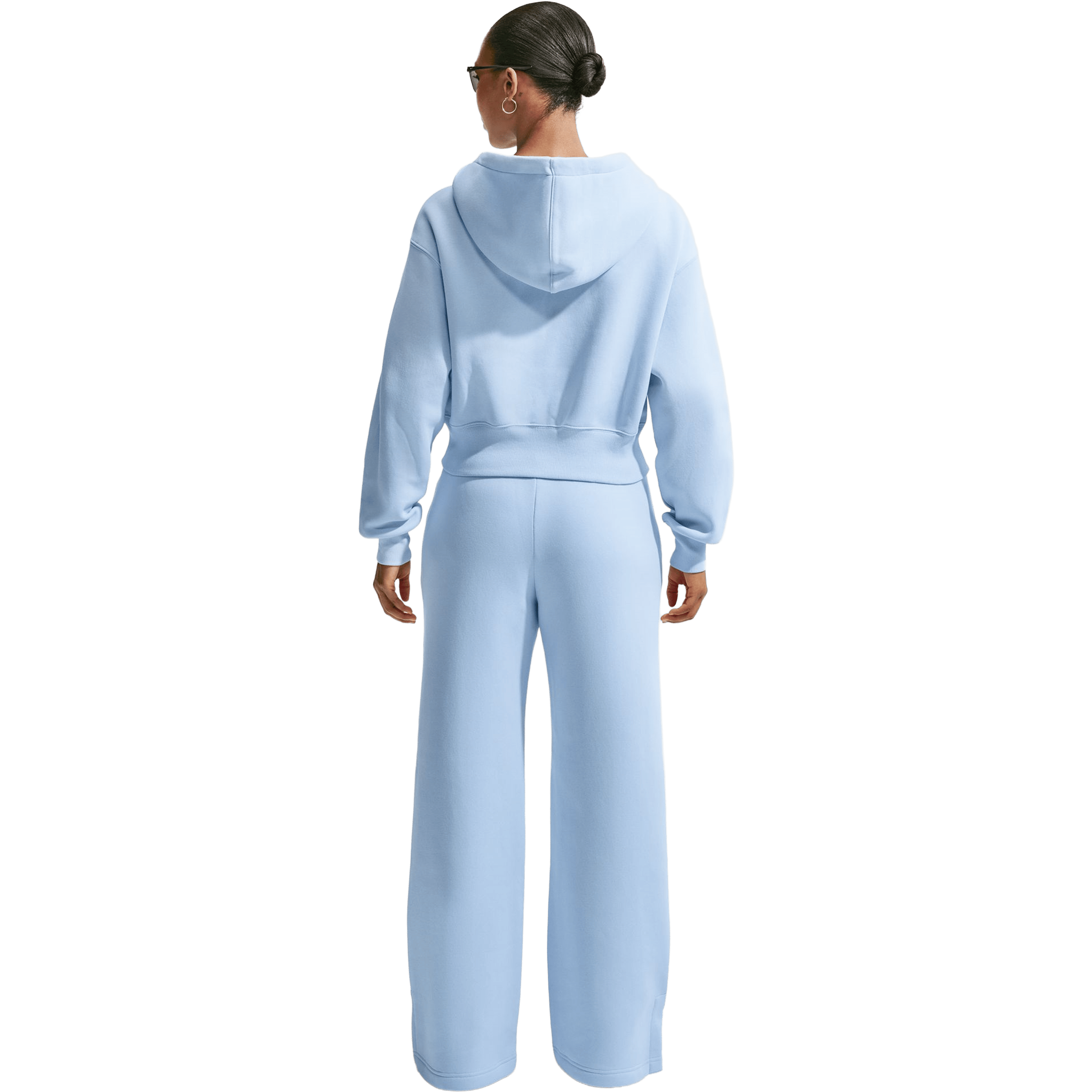 Womens Nike Sportswear Phoenix Fleece Loose Full-Zip Cropped Hoodie