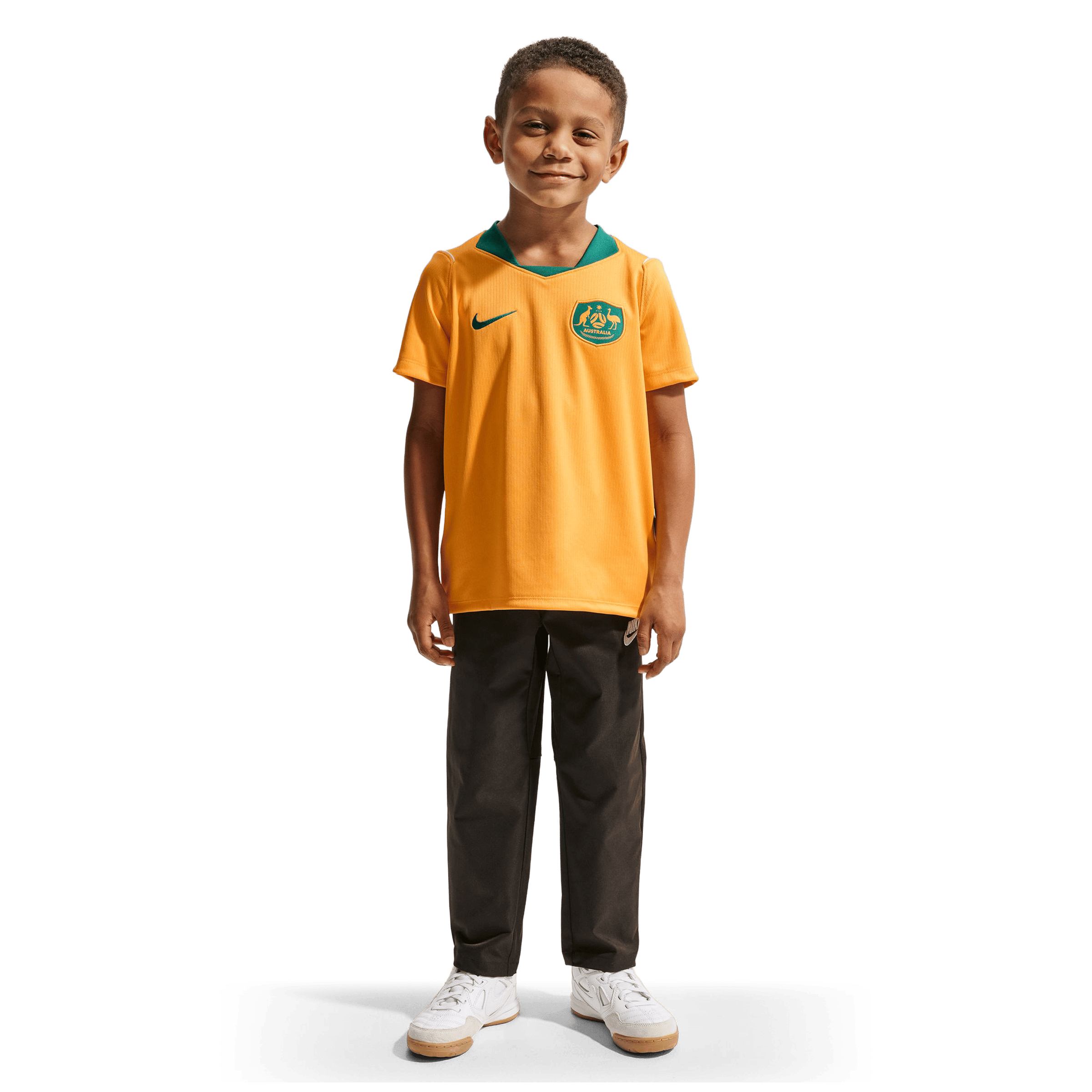 Kids Nike Australia 26' (Little Kids) Stadium Home Replica Football Jersey