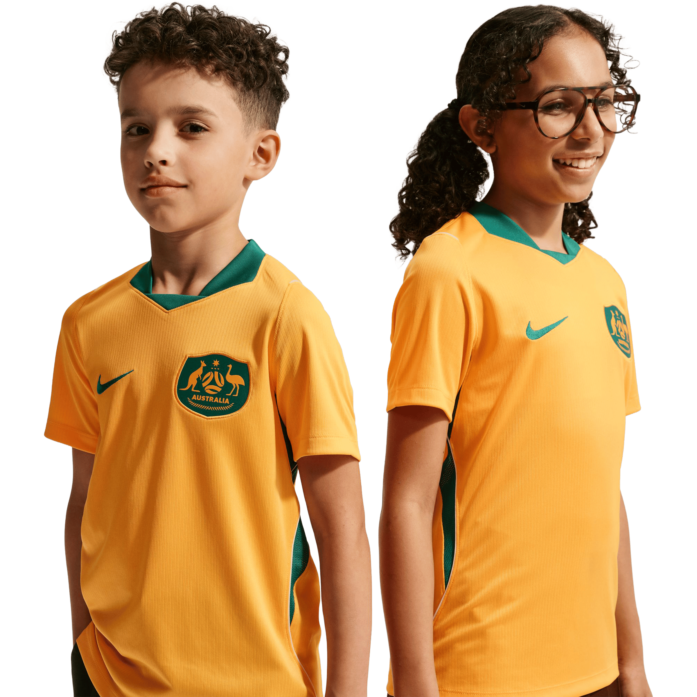 Kids Nike Australia 26' (Older Kids) Stadium Home Replica Football Jersey