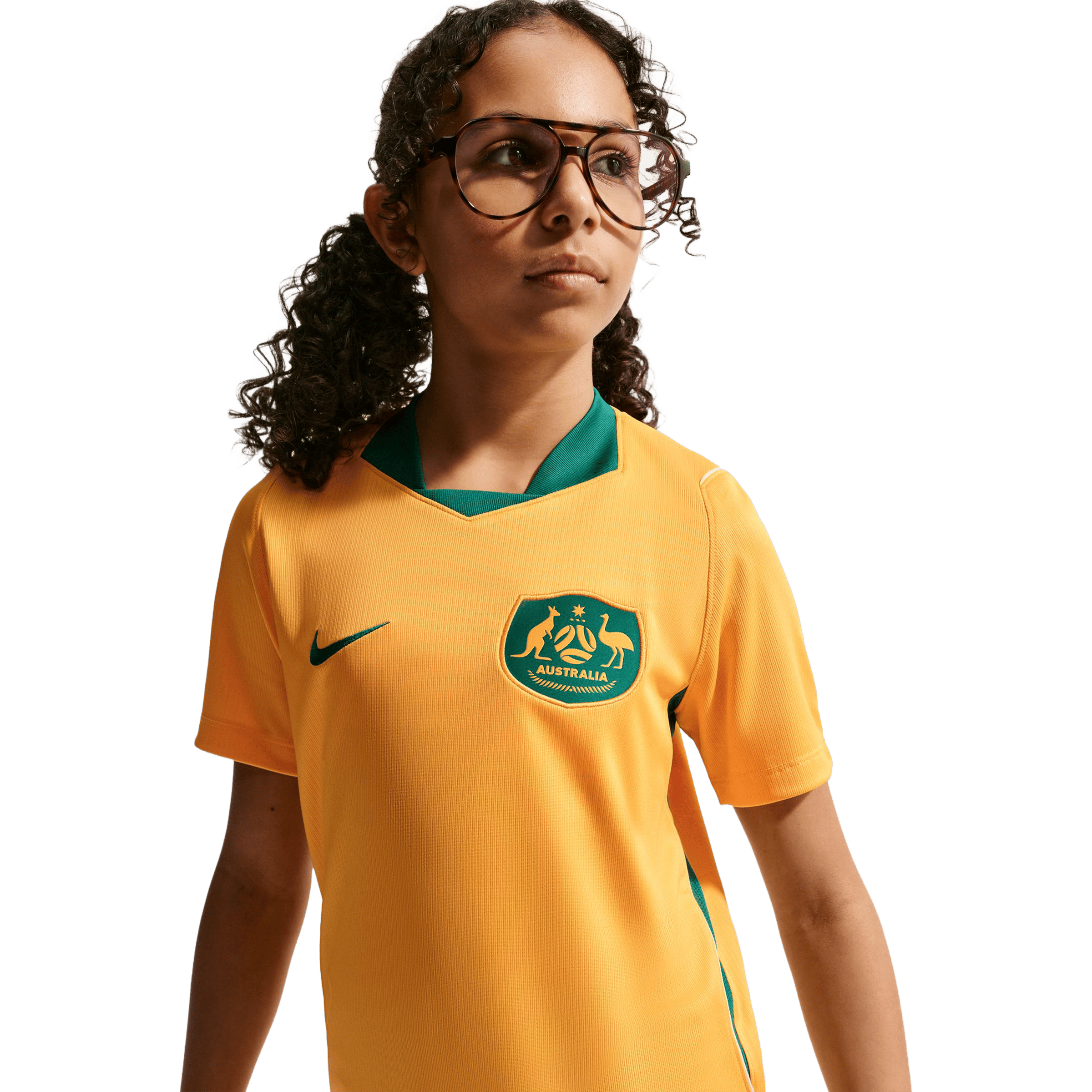Kids Nike Australia 26' (Older Kids) Stadium Home Replica Football Jersey