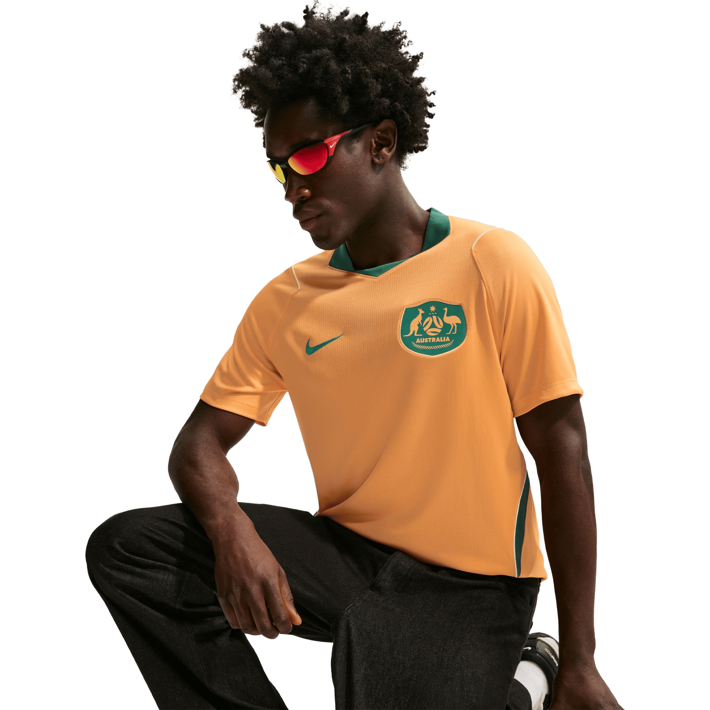 Mens Nike Australia 26' Stadium Home Football Jersey
