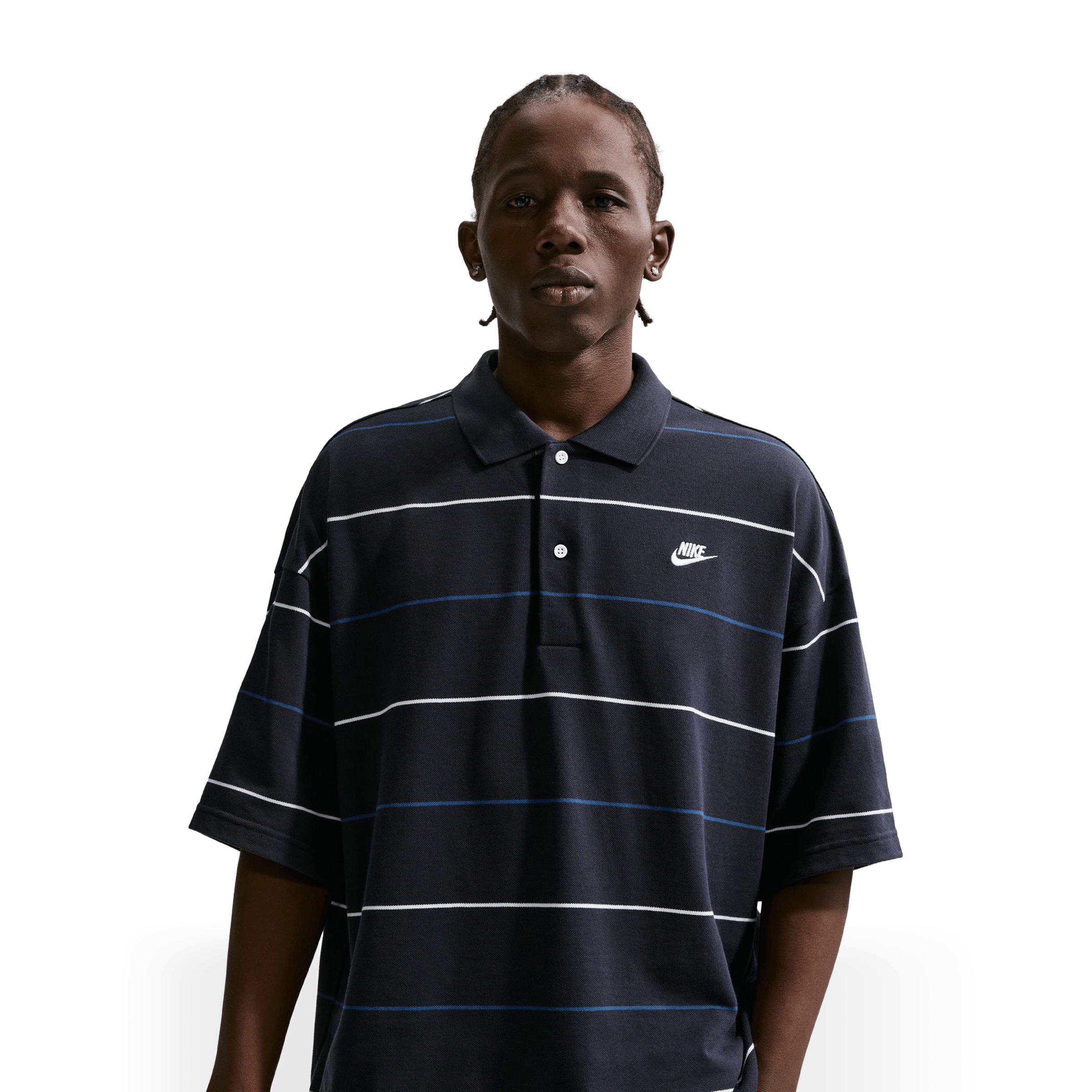 Mens Nike Sportswear Club Striped Polo