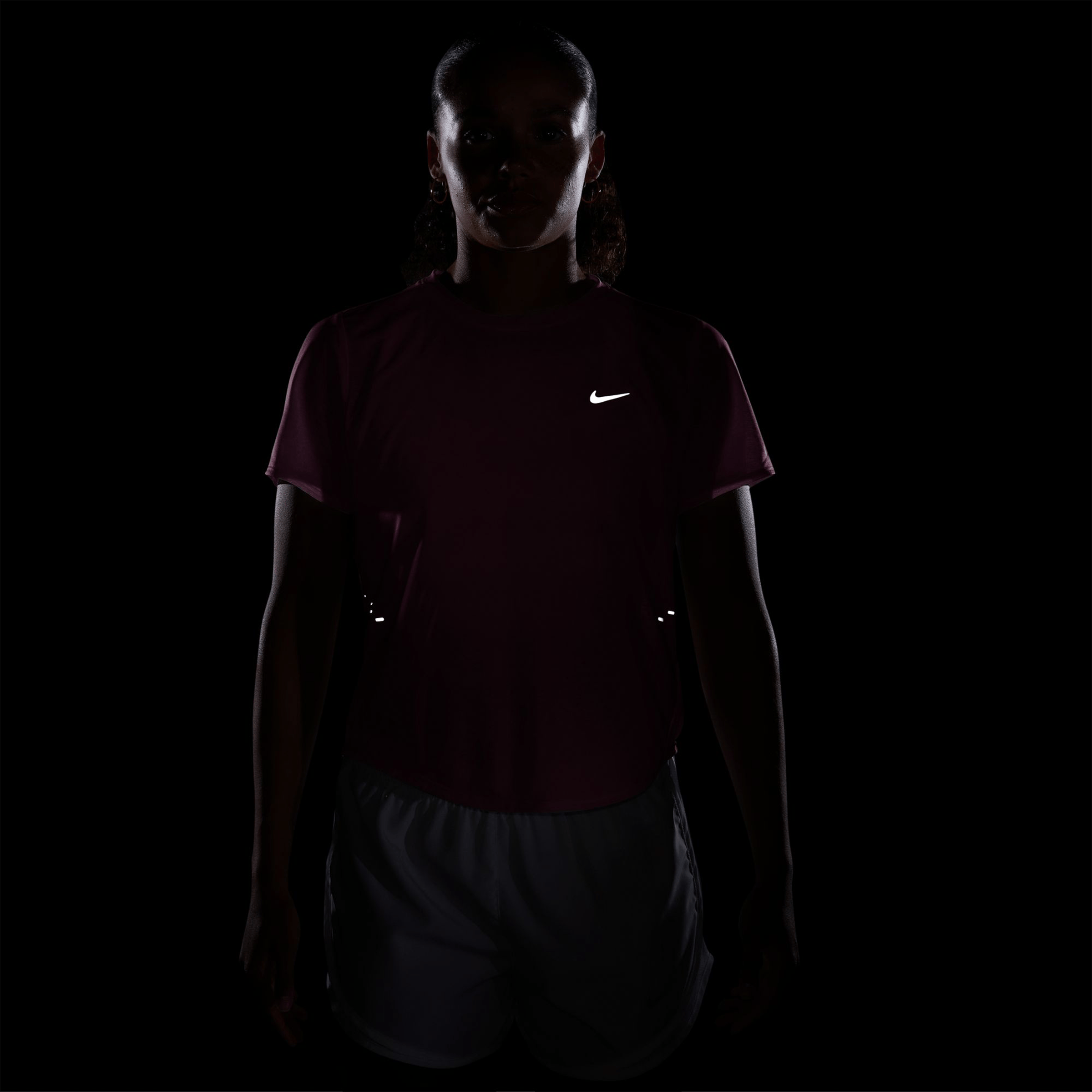 Womens Nike Swift Novelty Breathe Running Tee