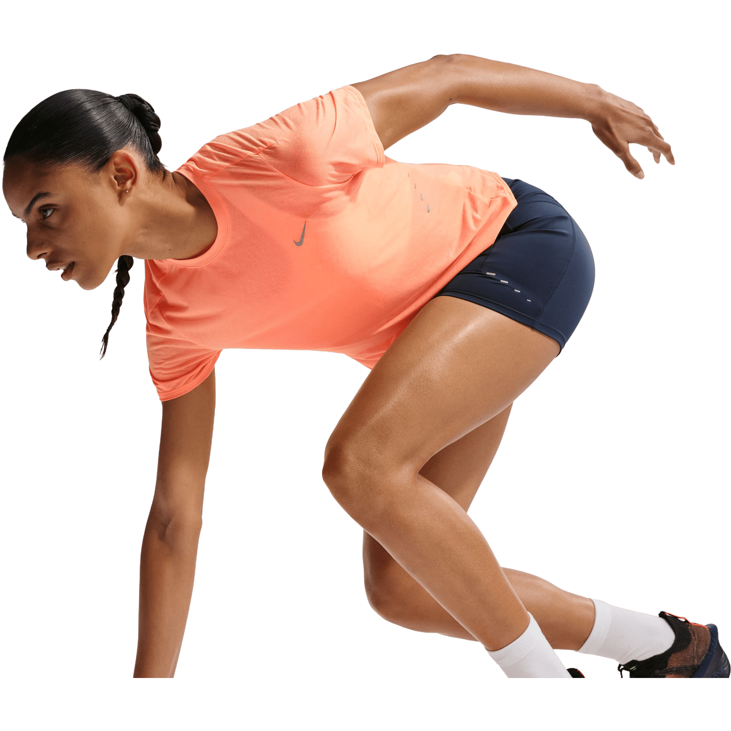 Womens Nike Swift Novelty Breathe Running Tee