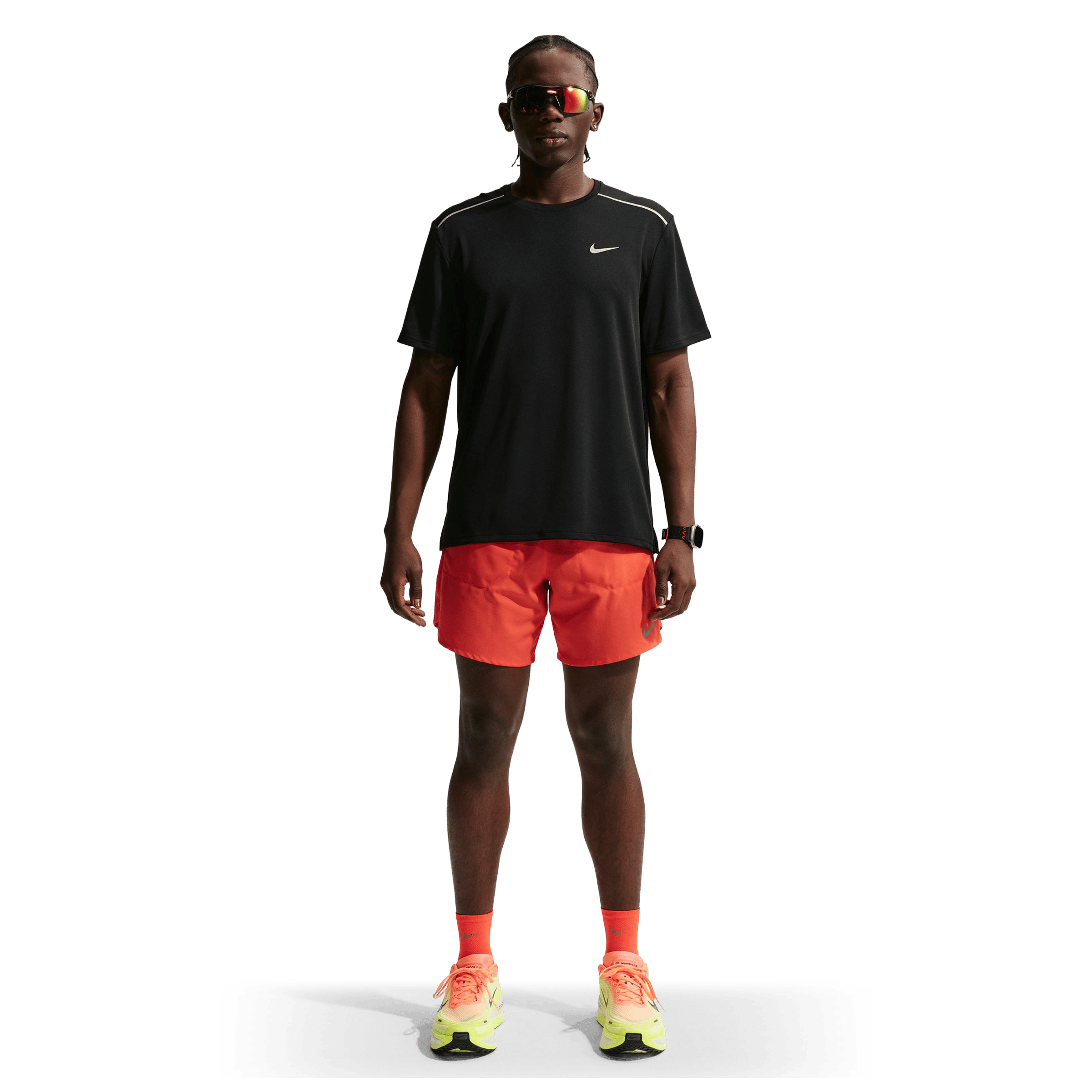 Mens Nike Miler Short-Sleeve Running Tee