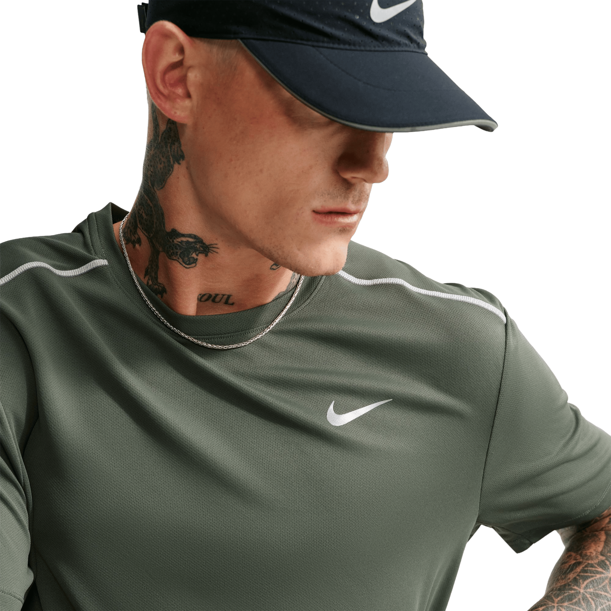 Mens Nike Miler Dri-FIT Running Tee