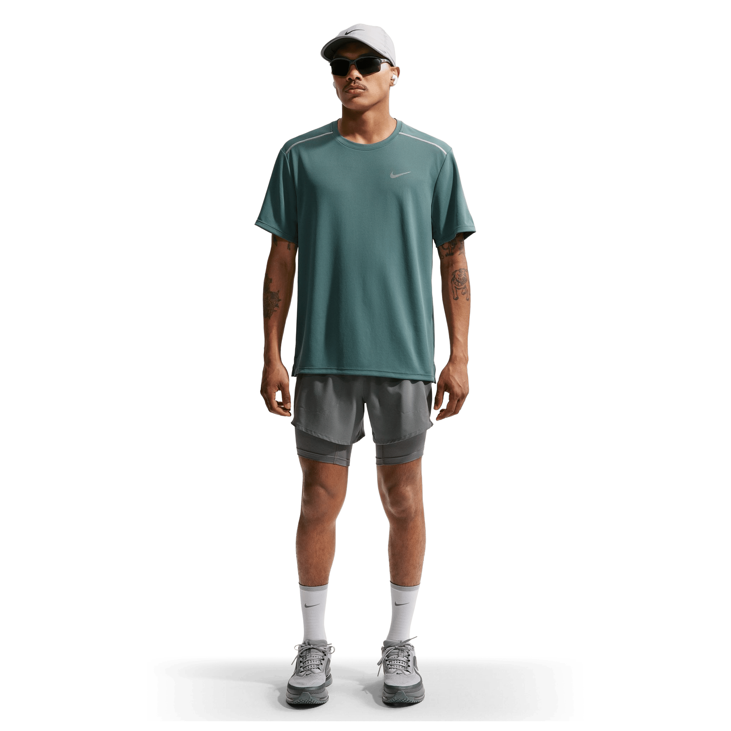 Mens Nike Miler Short-Sleeve Running Tee
