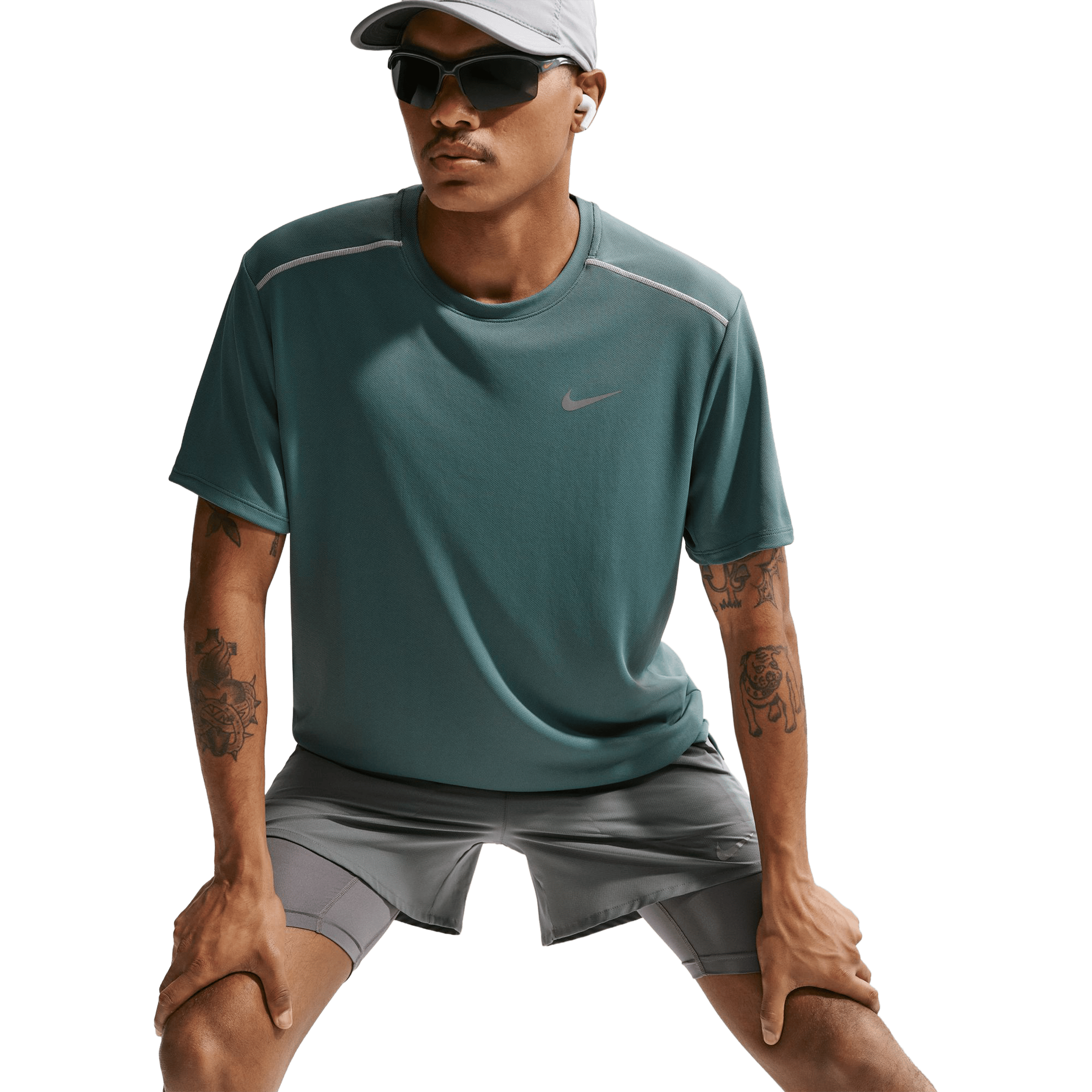 Mens Nike Miler Short-Sleeve Running Tee