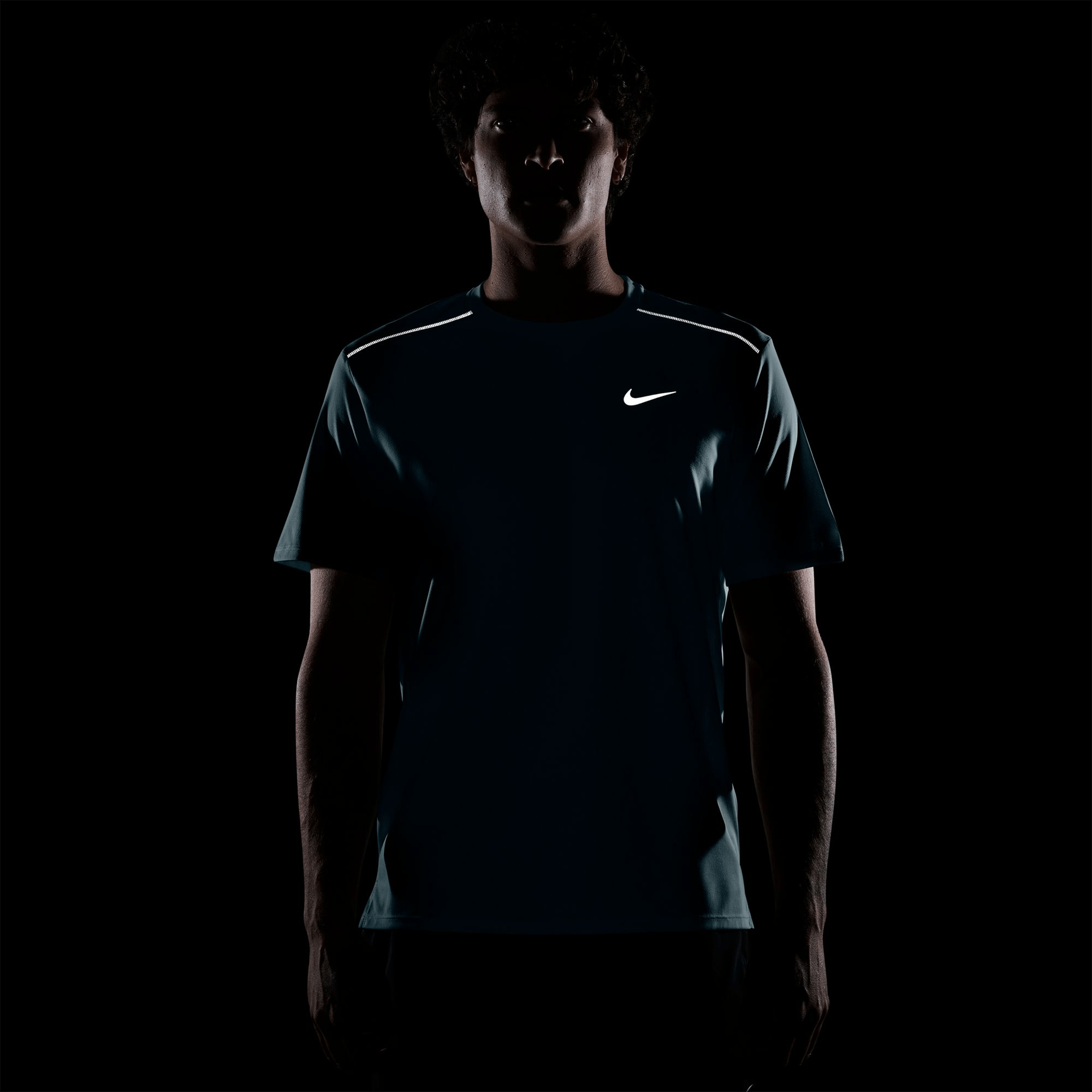 Mens Nike Miler Short-Sleeve Running Tee