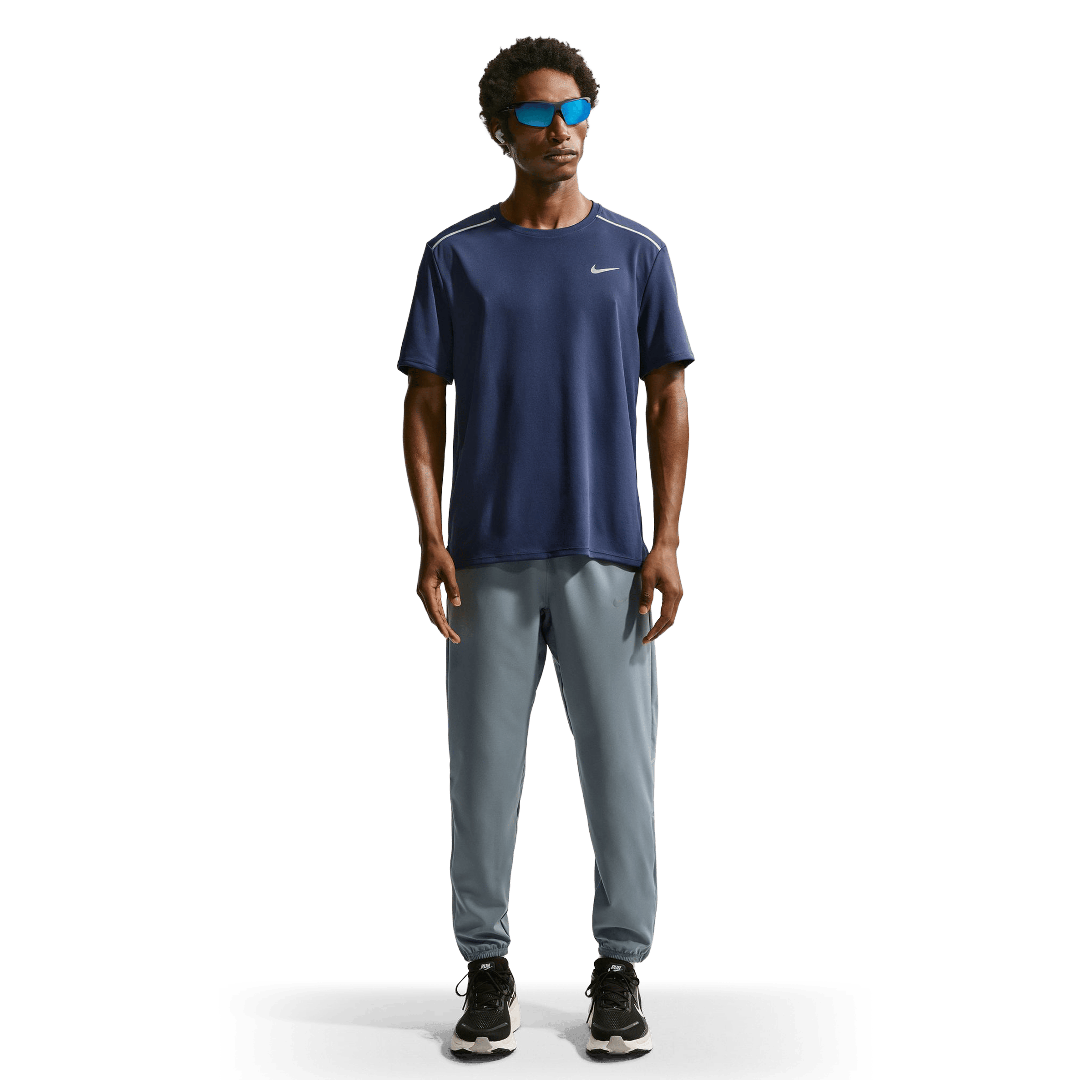 Mens Nike Miler Short-Sleeve Running Tee