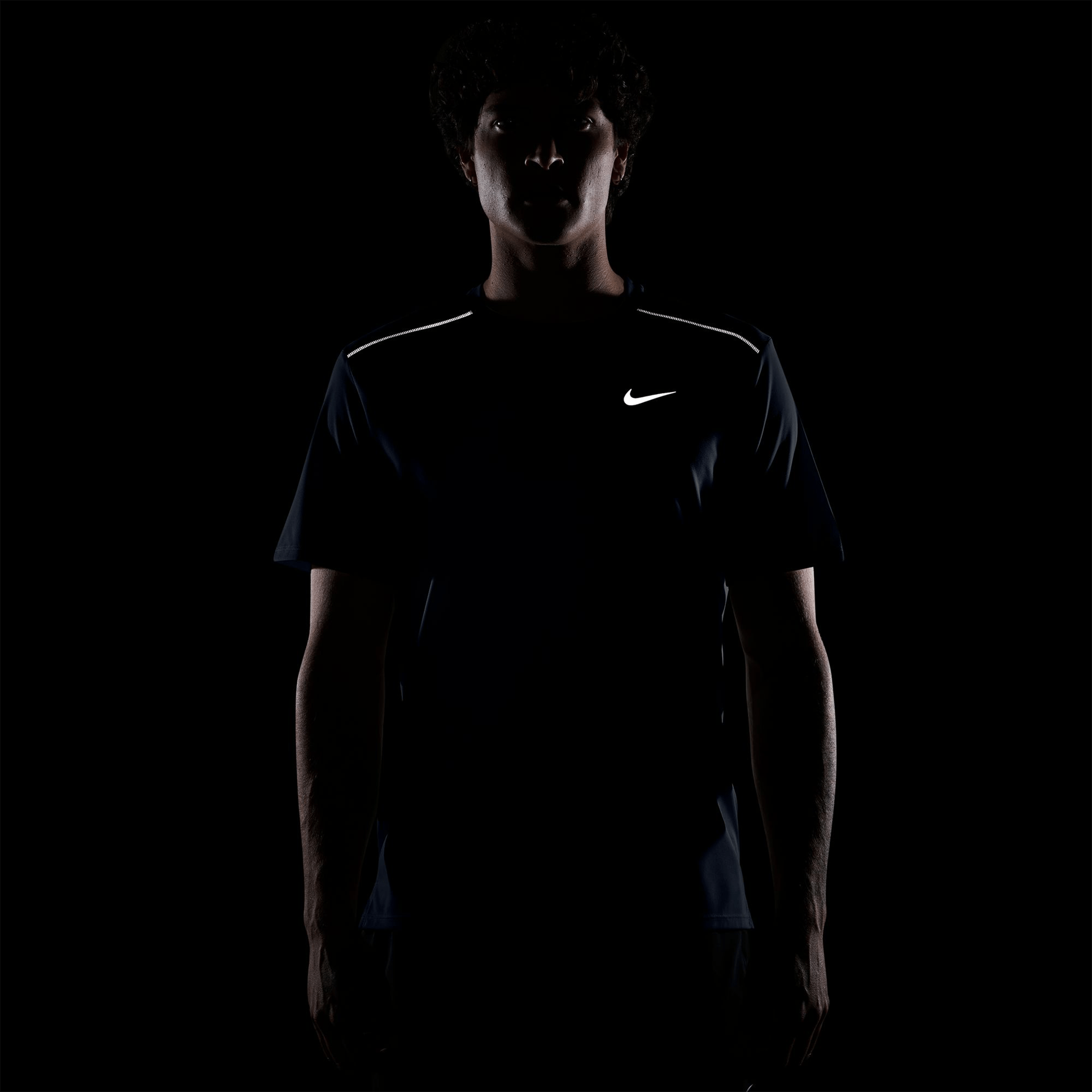 Mens Nike Miler Short-Sleeve Running Tee