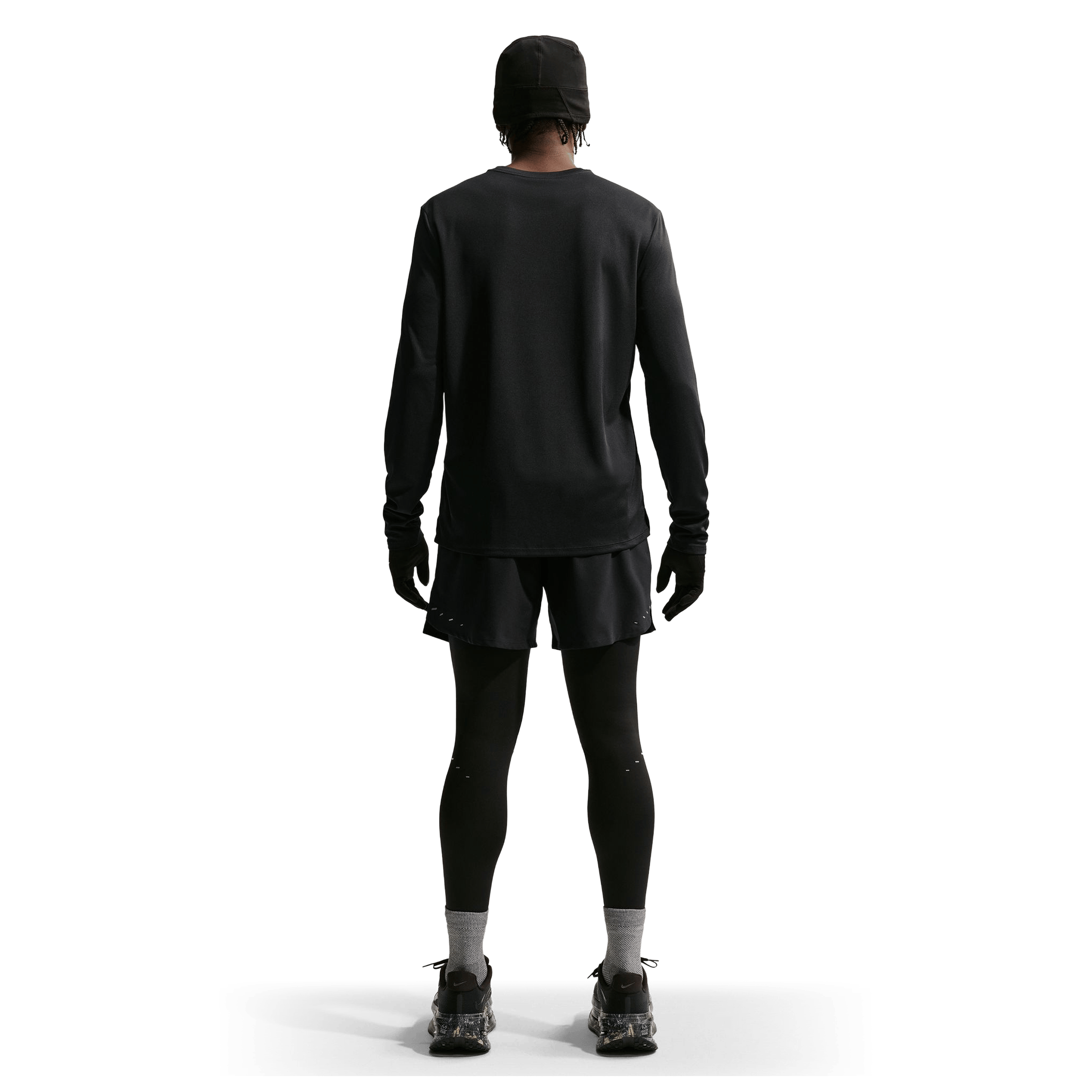 Mens Nike Miler Long-Sleeve Running Top