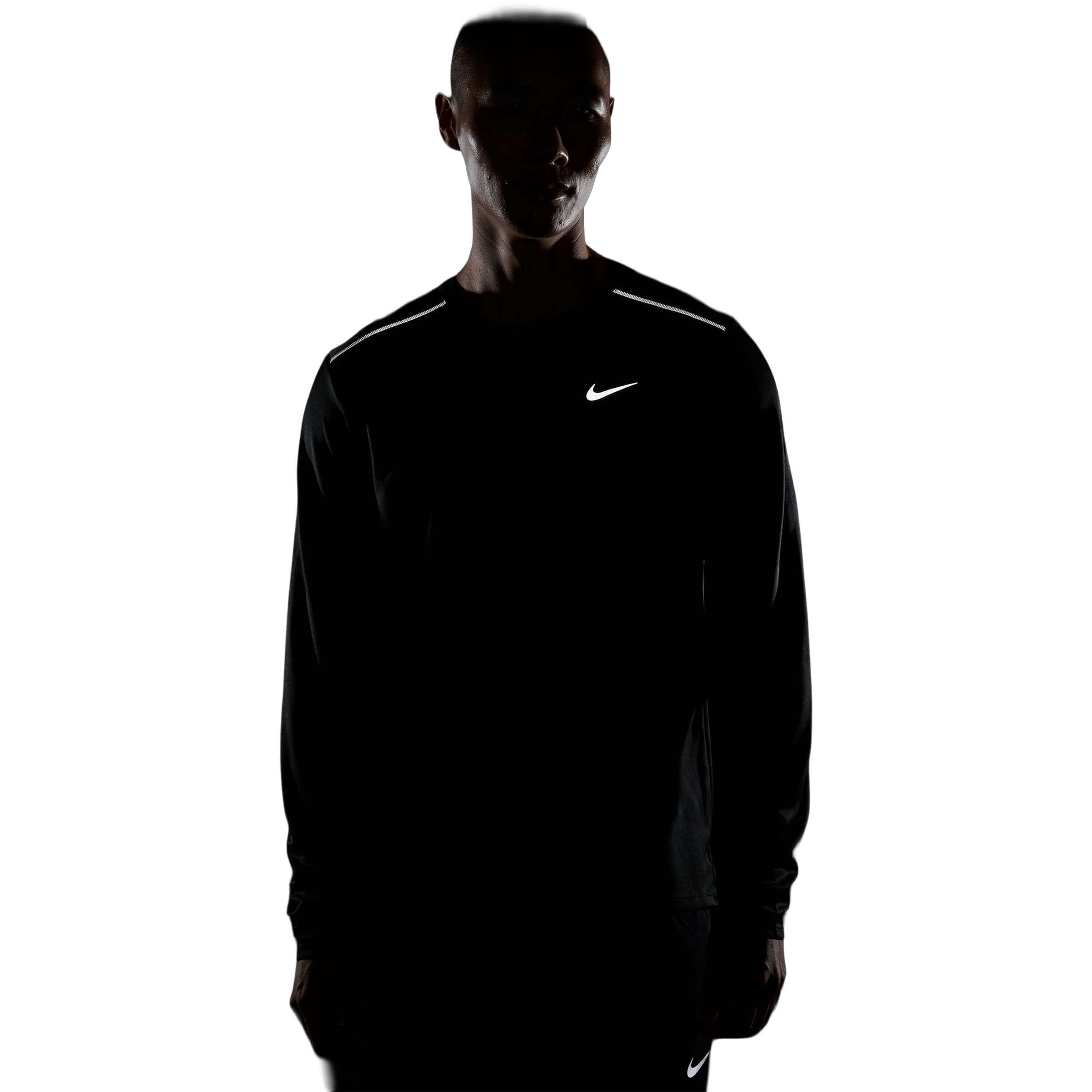 Mens Nike Miler Long-Sleeve Running Top
