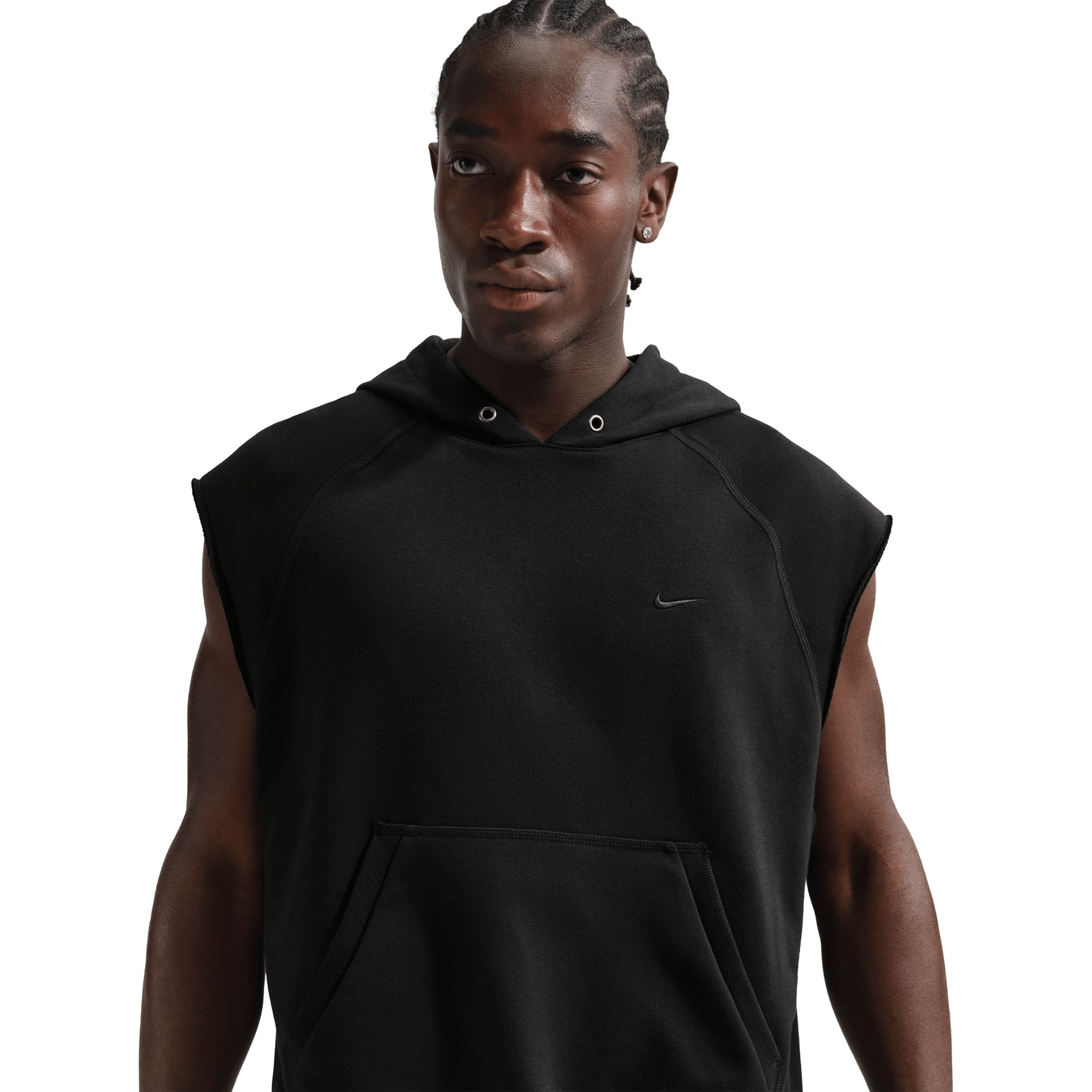Mens Nike N.A.C Fleece Sleeveless Training Hoodie