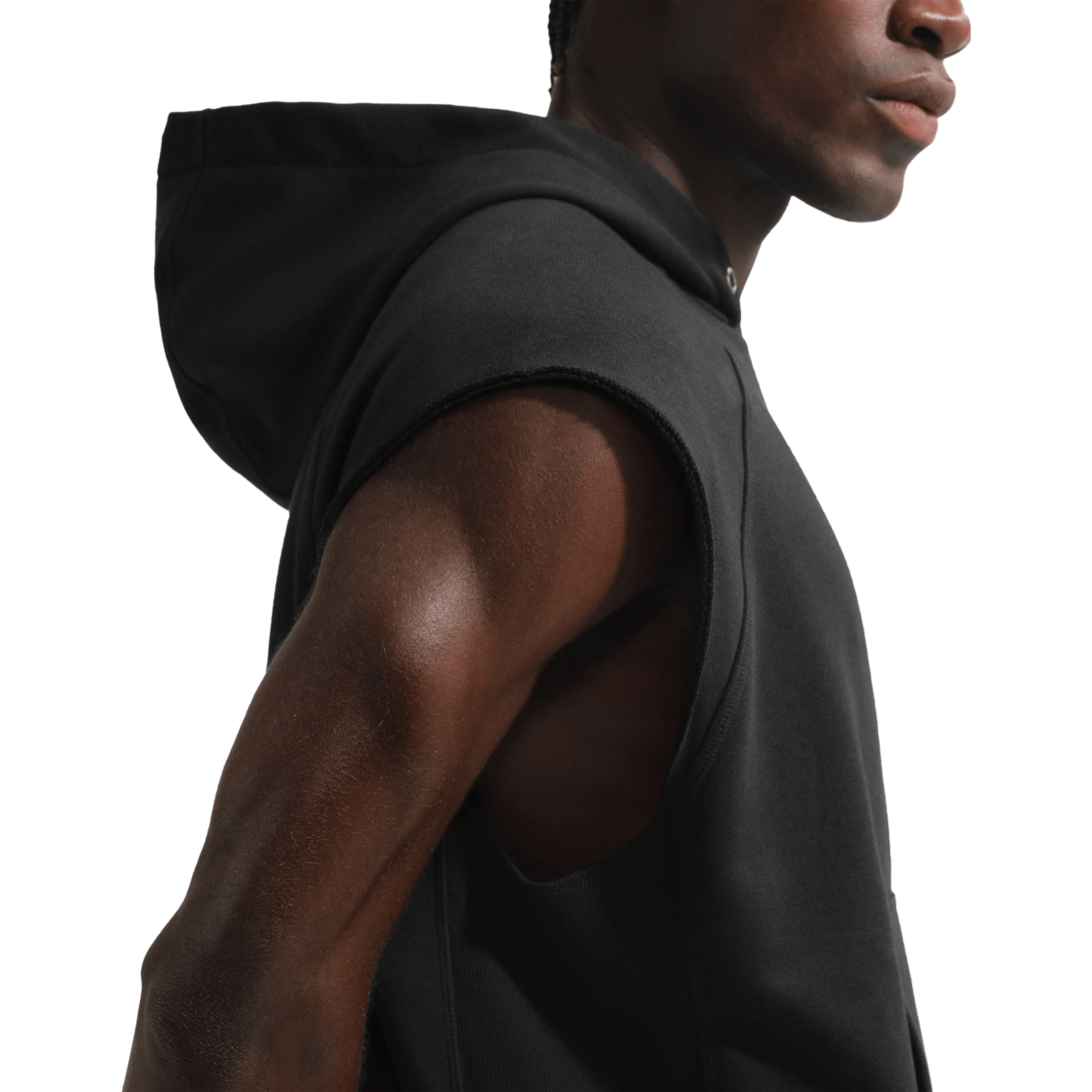 Mens Nike N.A.C Fleece Sleeveless Training Hoodie