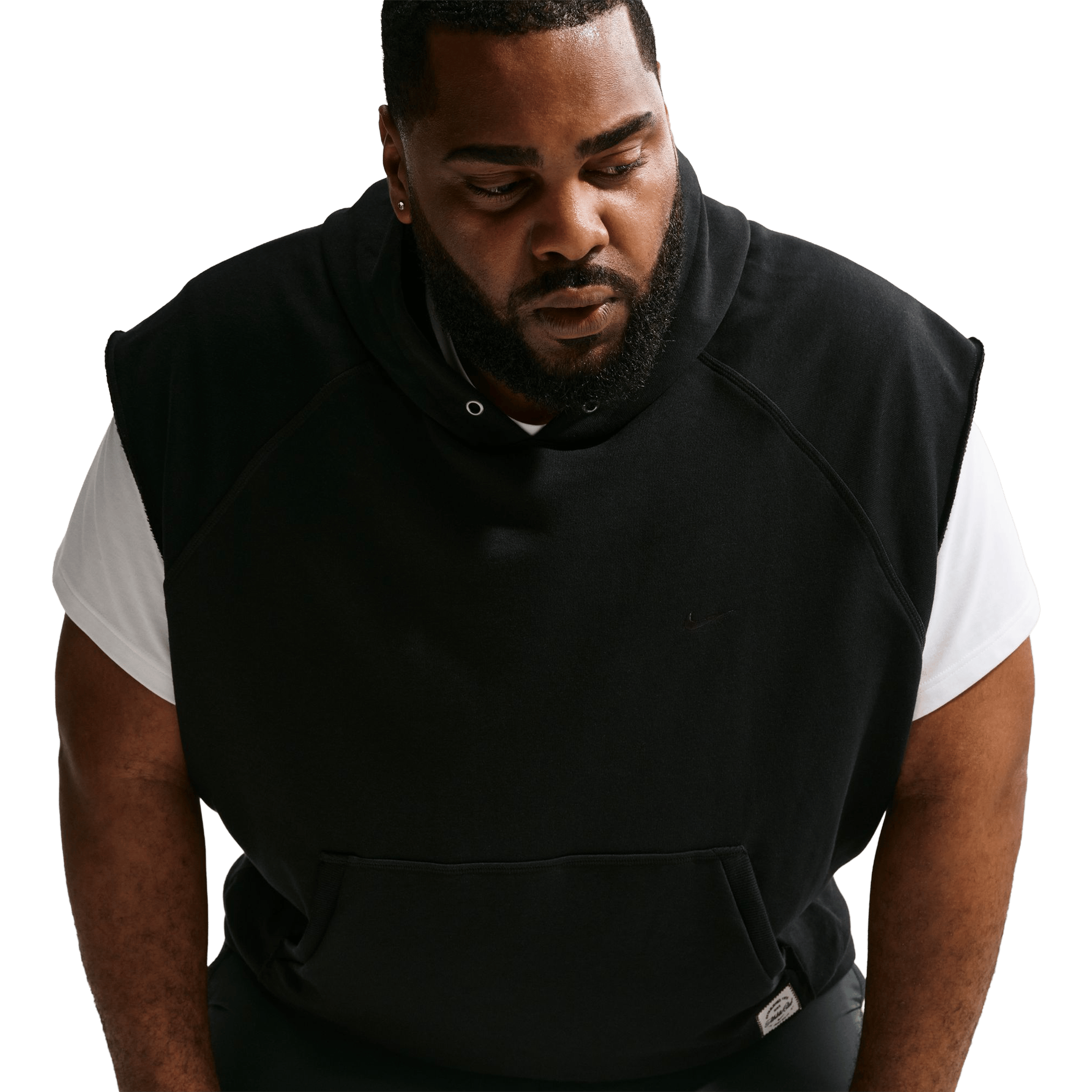 Mens Nike N.A.C Fleece Sleeveless Training Hoodie