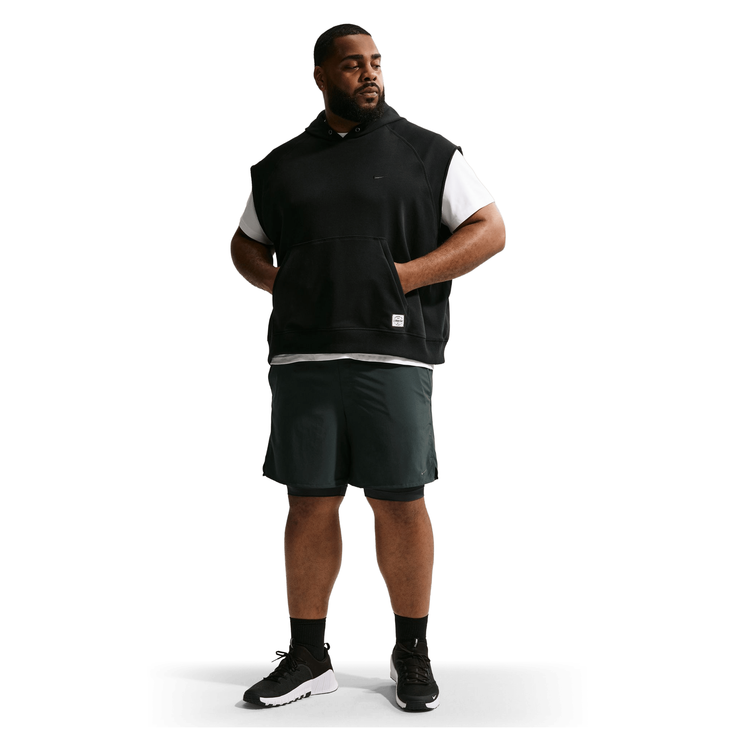 Mens Nike N.A.C Fleece Sleeveless Training Hoodie