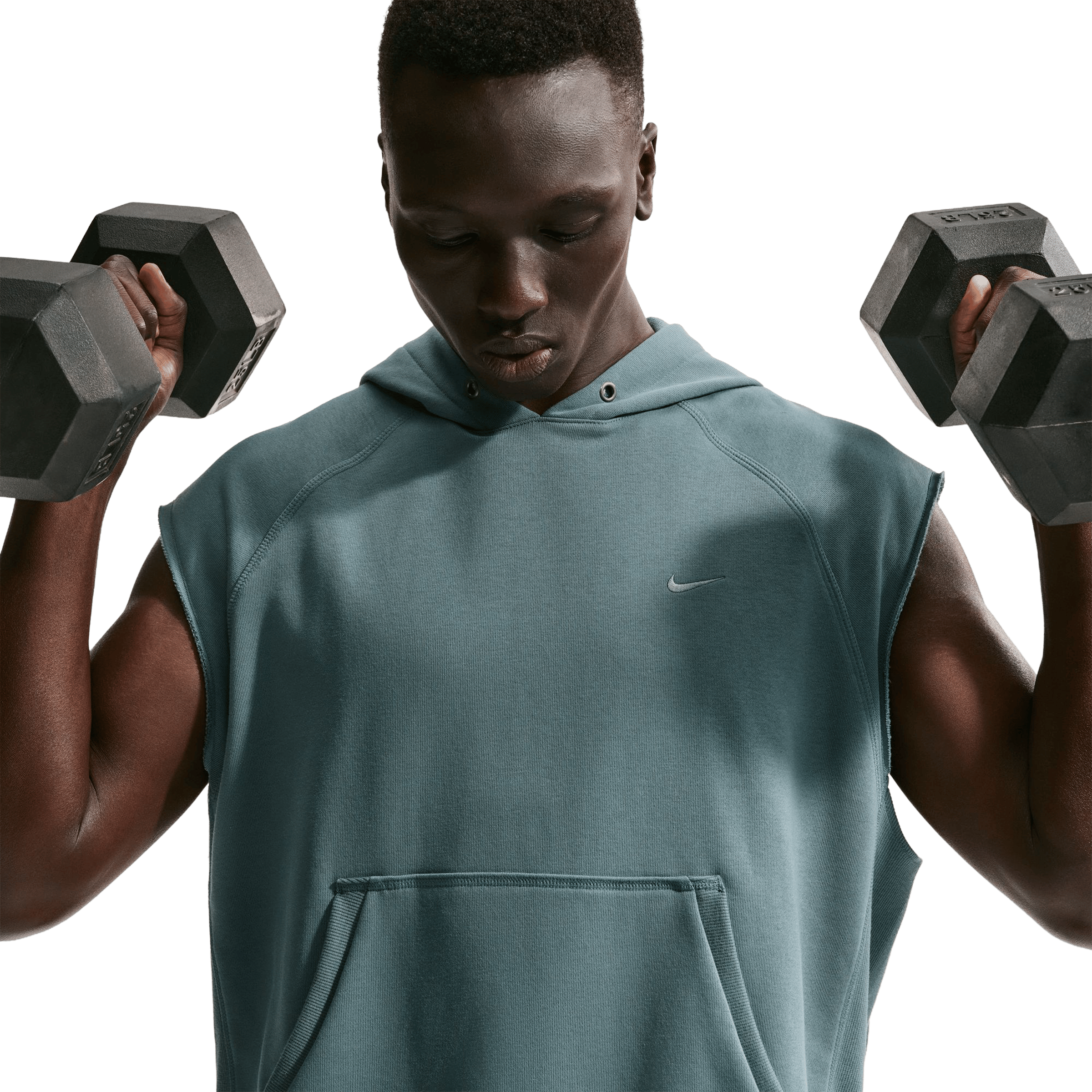Mens Nike N.A.C Fleece Sleeveless Training Hoodie