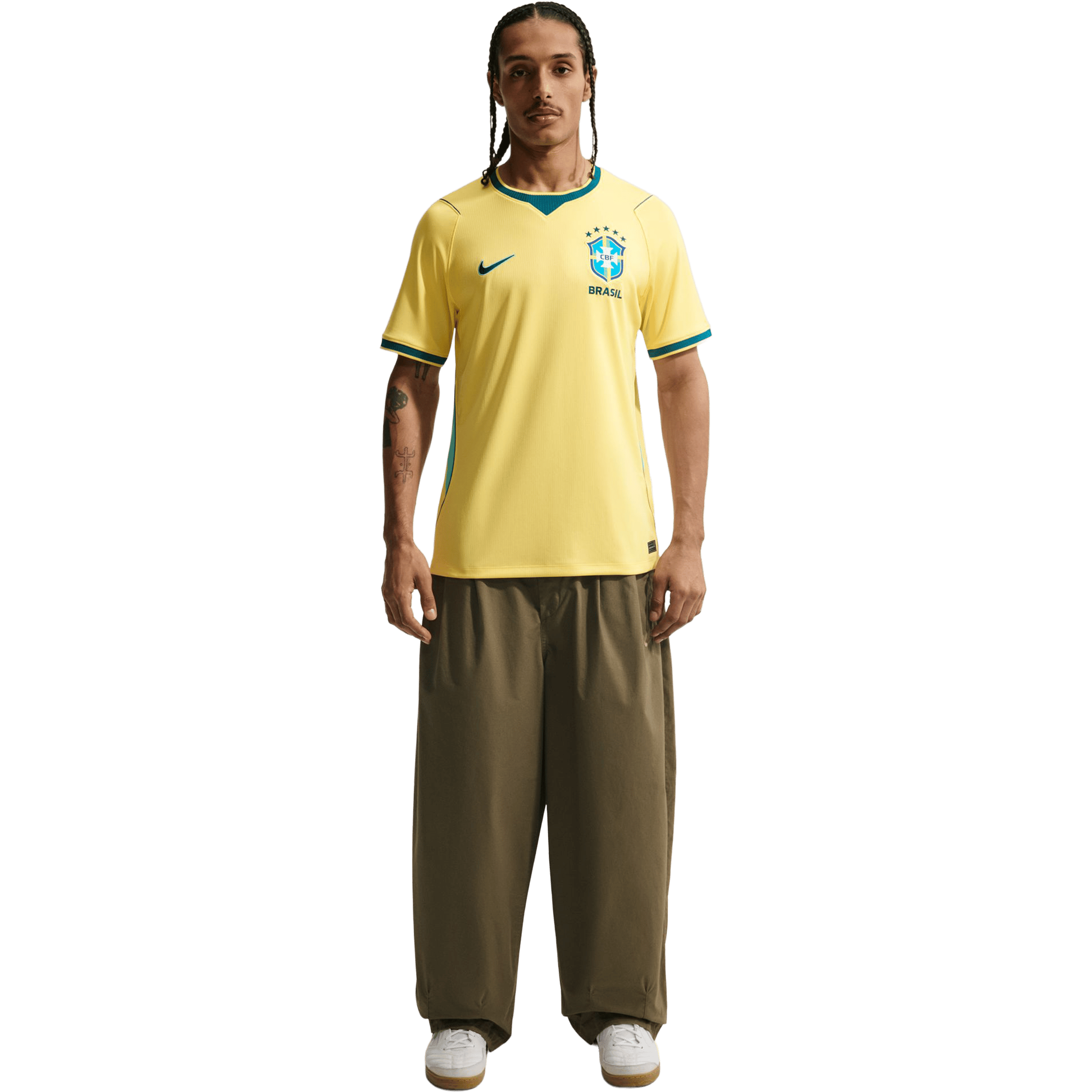 Mens Nike Brazil National Team 2026 Stadium Home Football Jersey