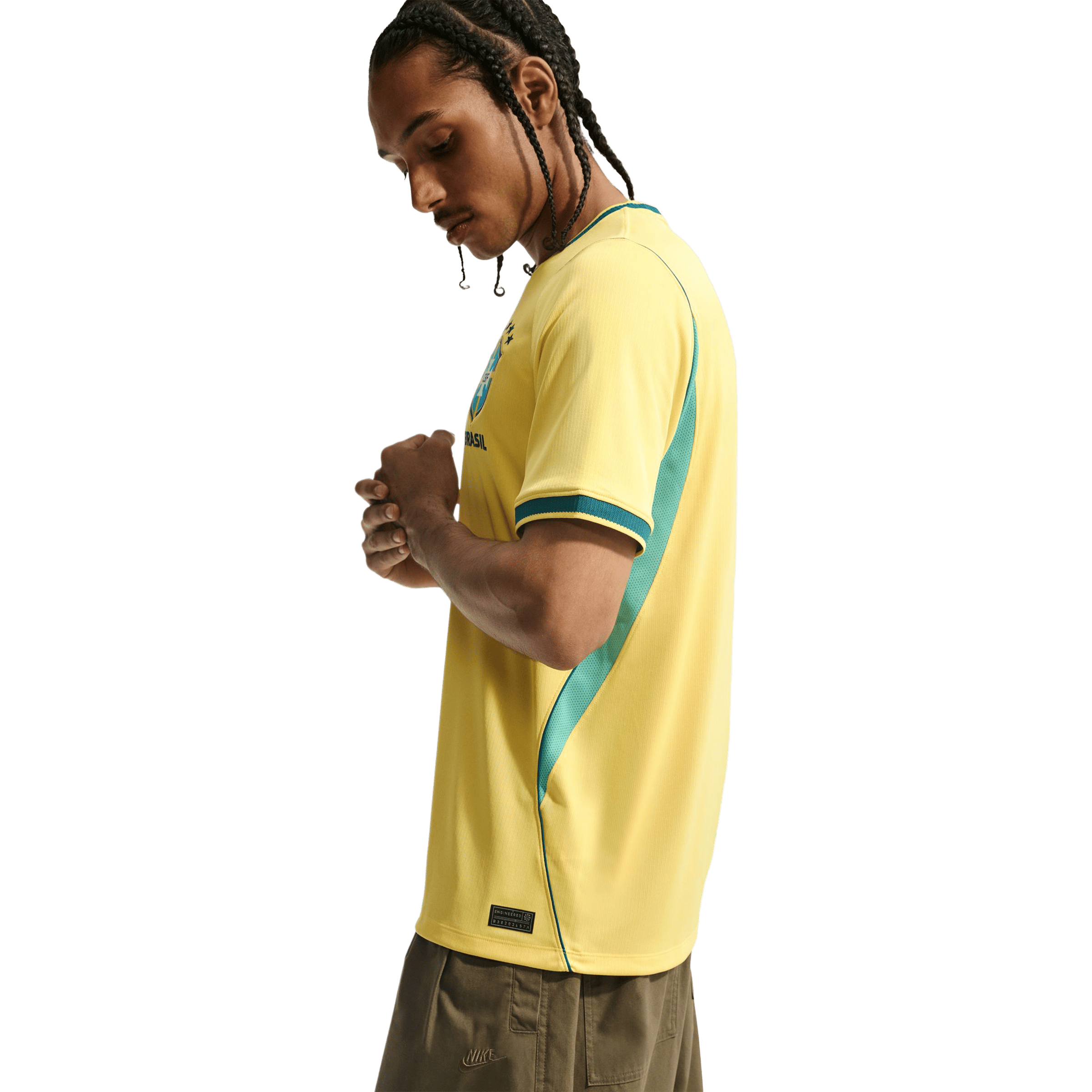 Mens Nike Brazil National Team 2026 Stadium Home Football Jersey