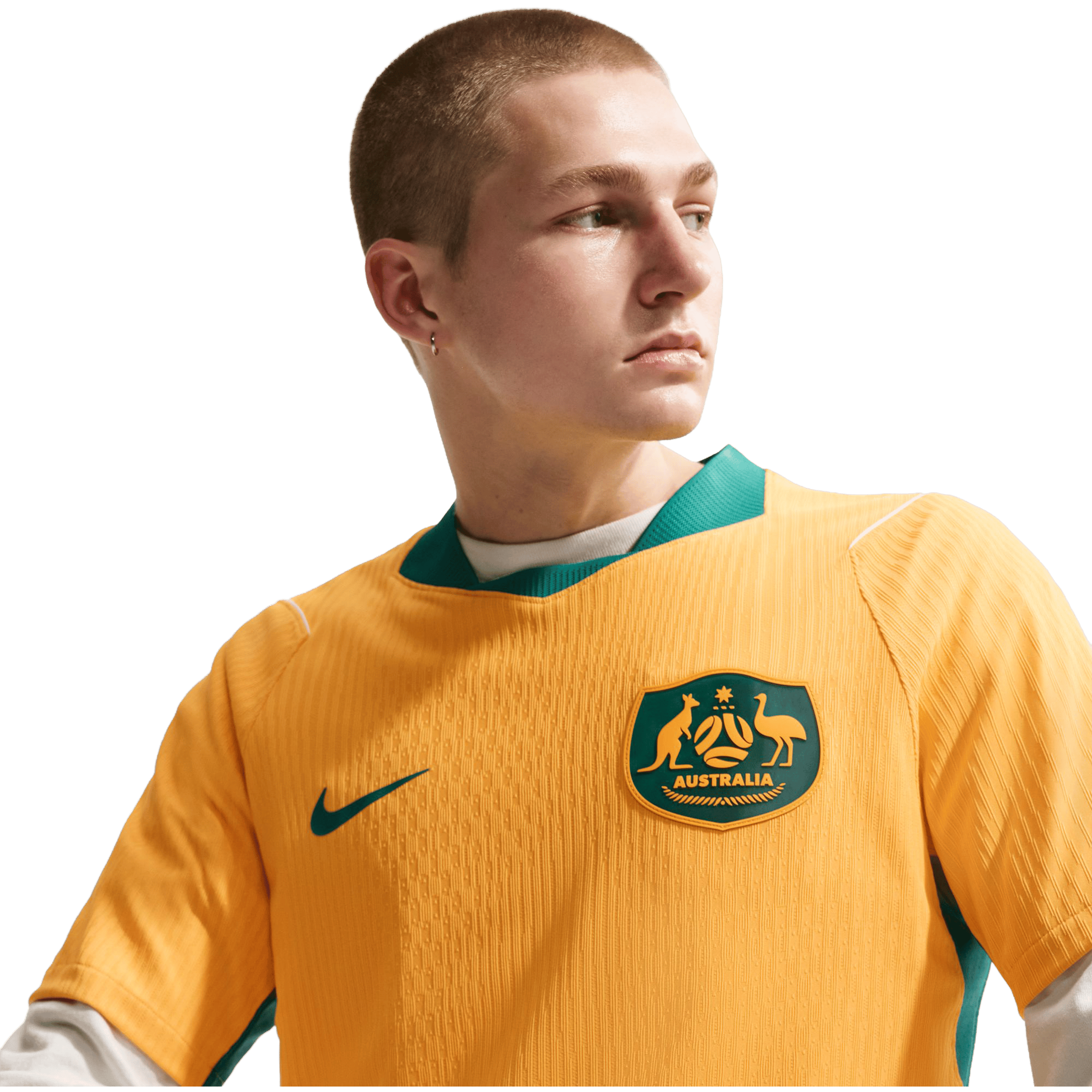 Mens Nike Australia 2026 Match Home Authentic Football Jersey