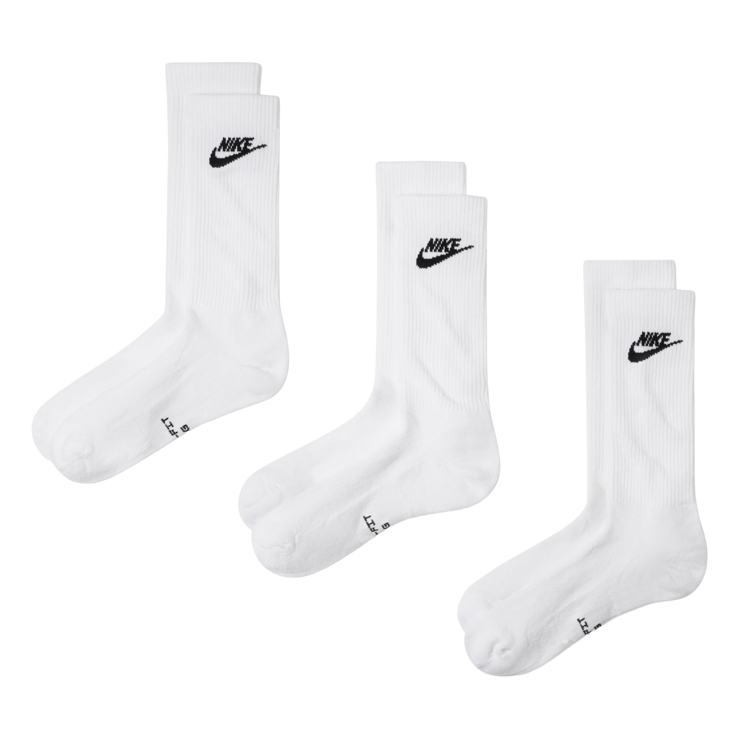 Unisex Nike (3pk) Everyday Elevated Crew Socks