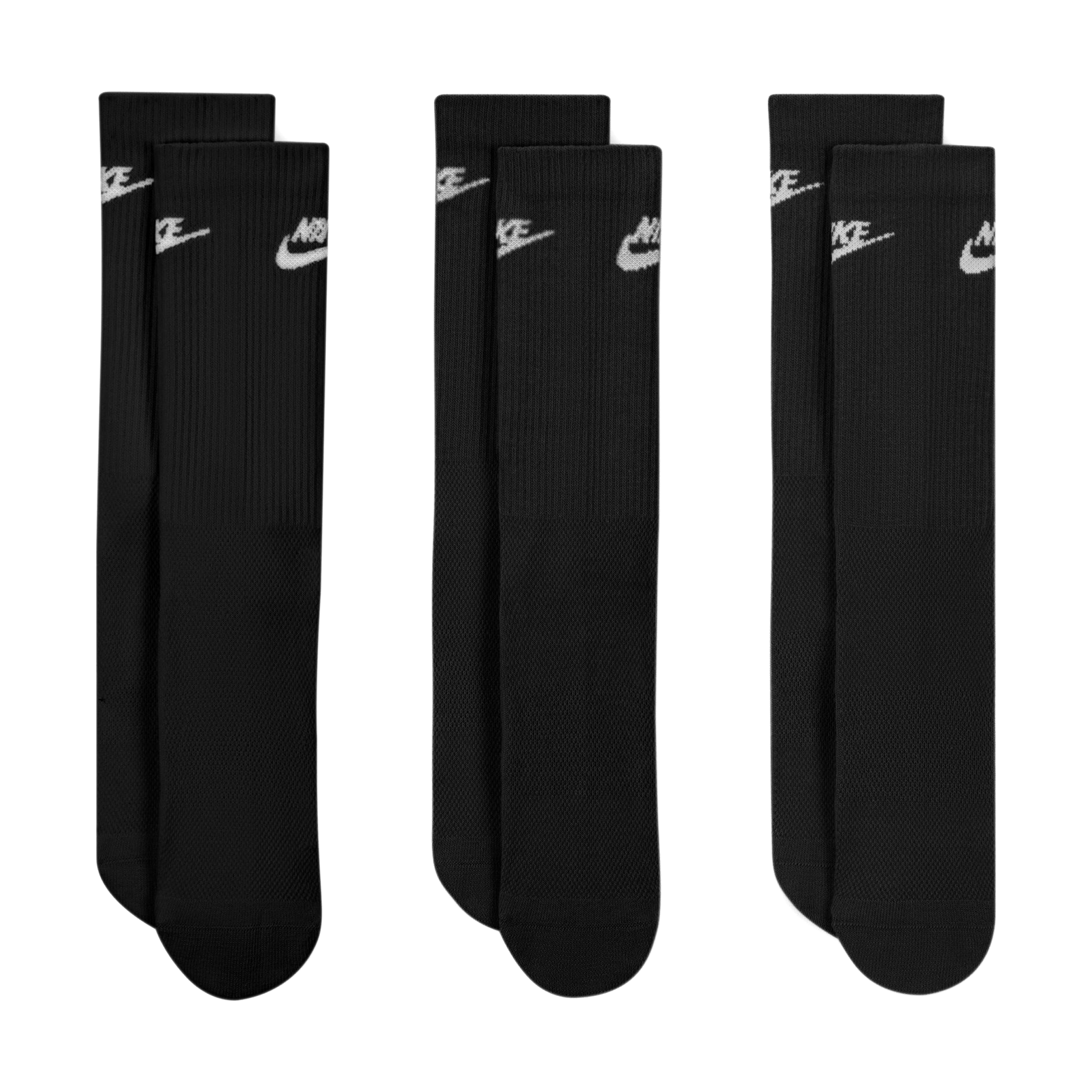 Unisex Nike (3pk) Everyday Elevated Crew Socks