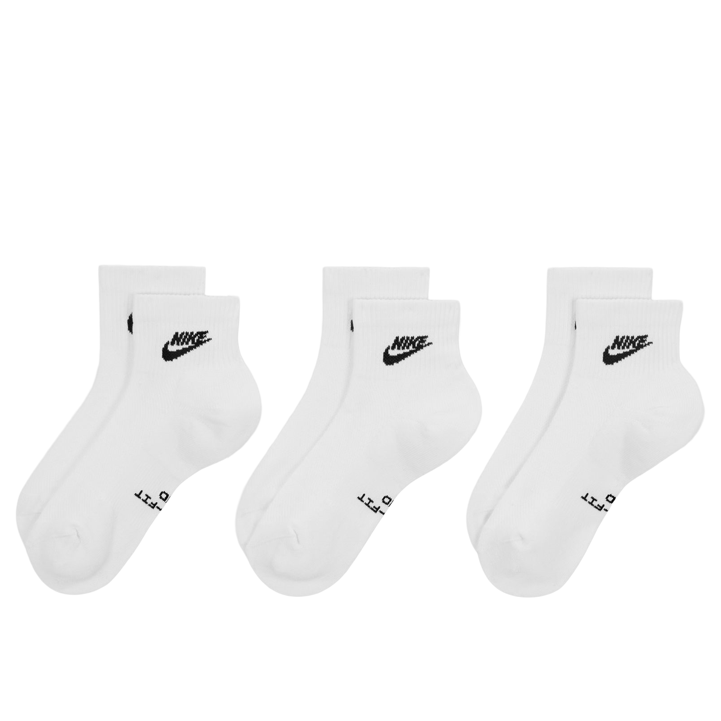 Unisex Nike (3pk) Everyday Elevated Ankle Socks