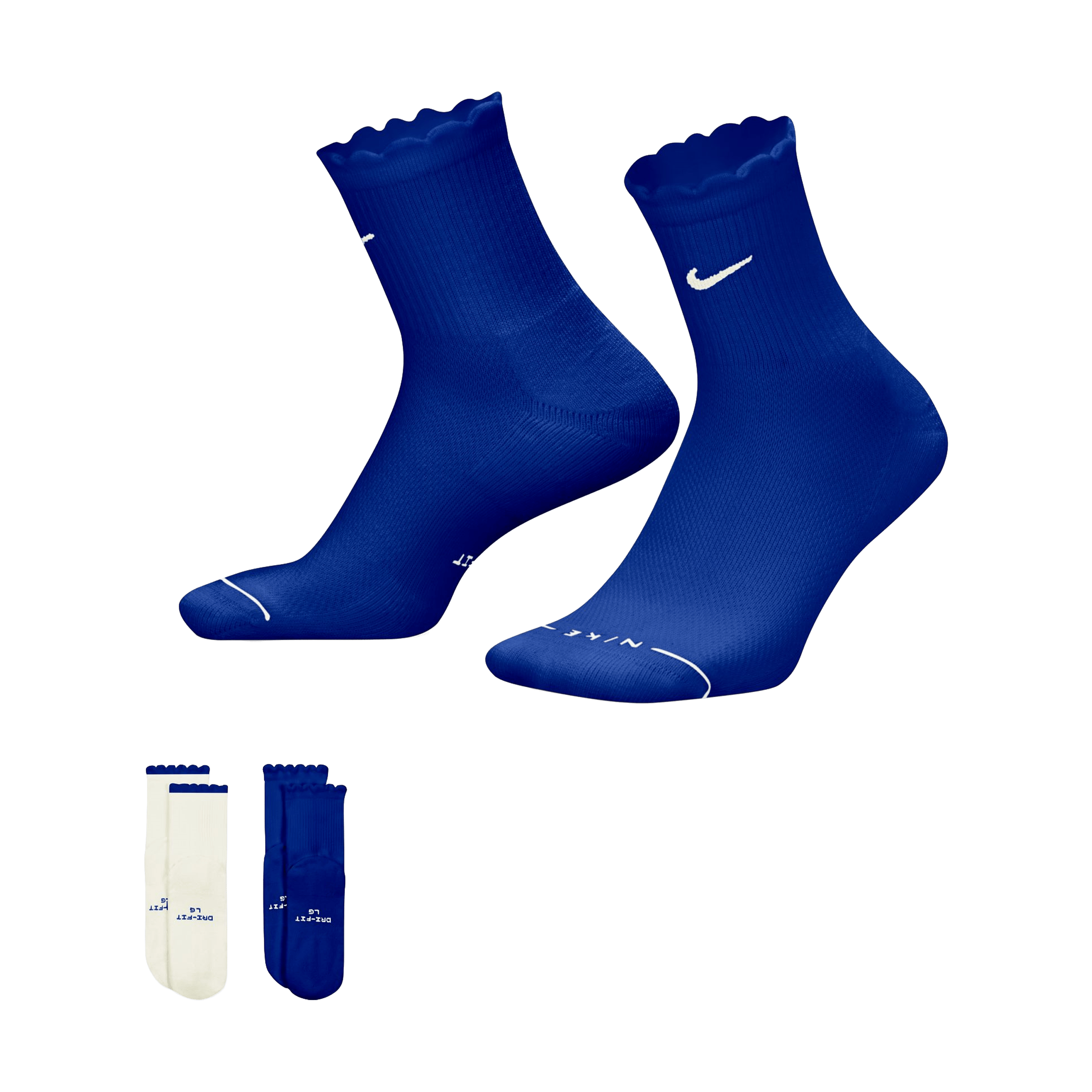 Unisex Nike (2pk) Everyday Elevated Micro-Crew Socks