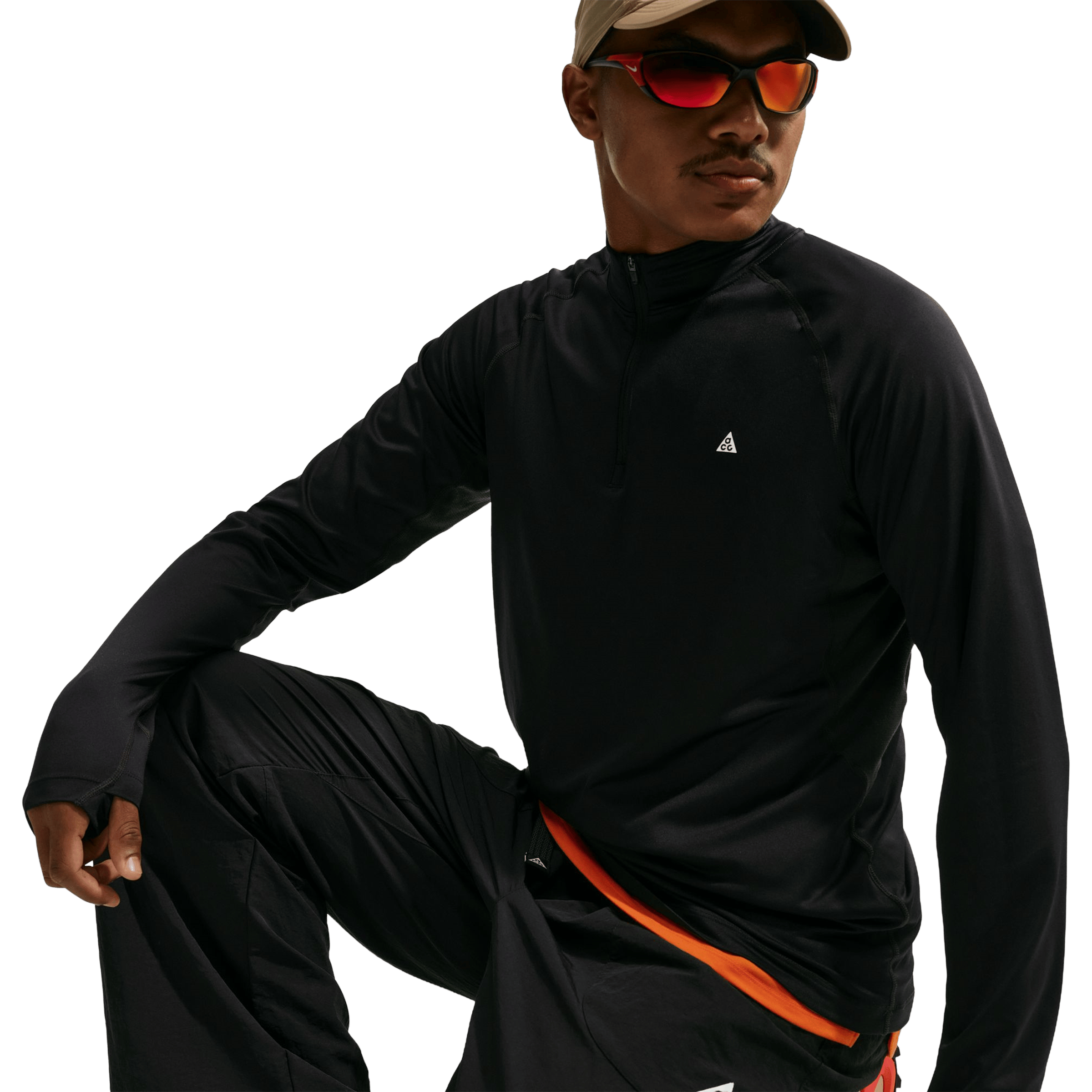 Mens Nike ACG "Wildsee" 1/4-Zip Long-Sleeve Hiking Top