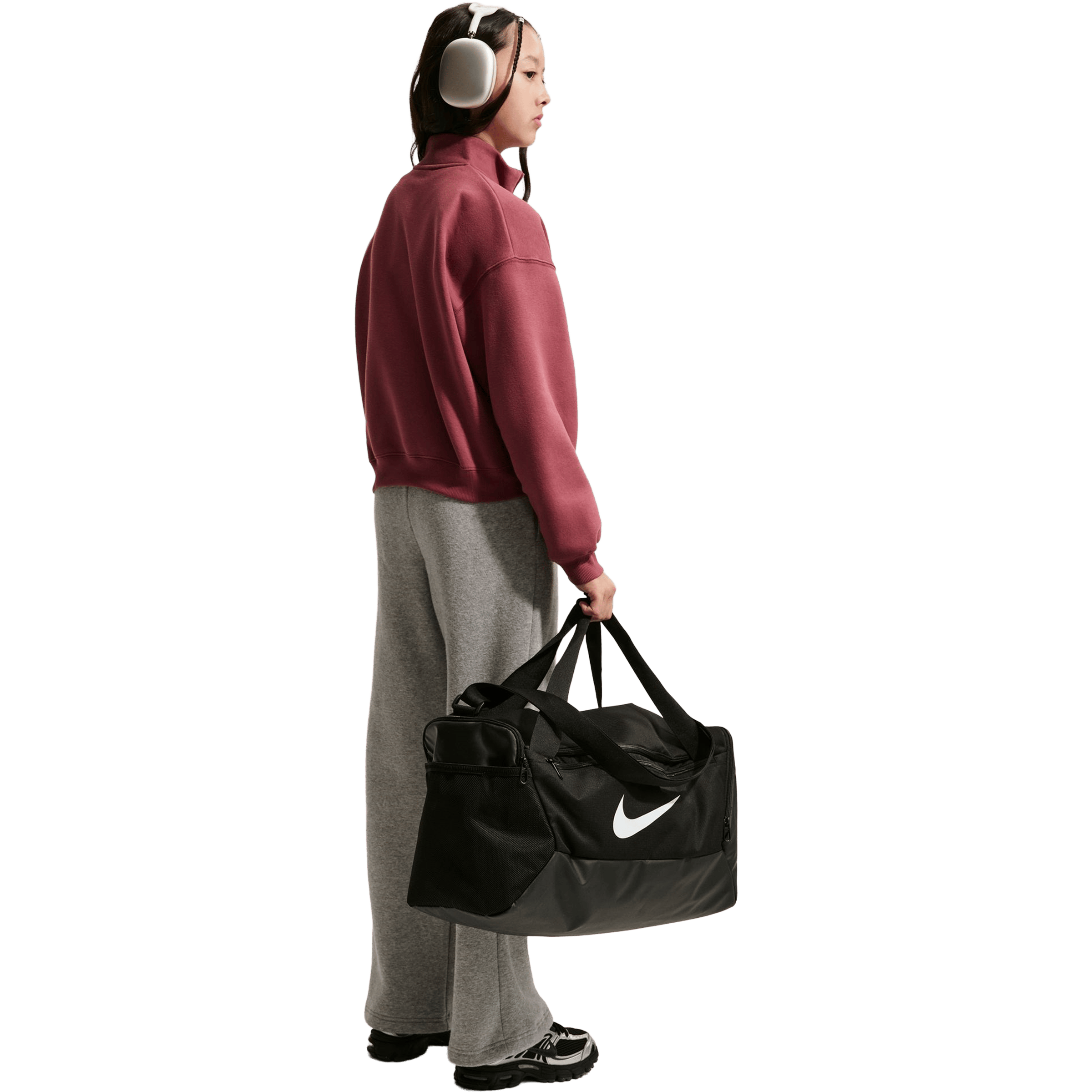 Kids Nike Sportswear Studio Fleece (Older Kids) Oversized 1/4-Zip Top