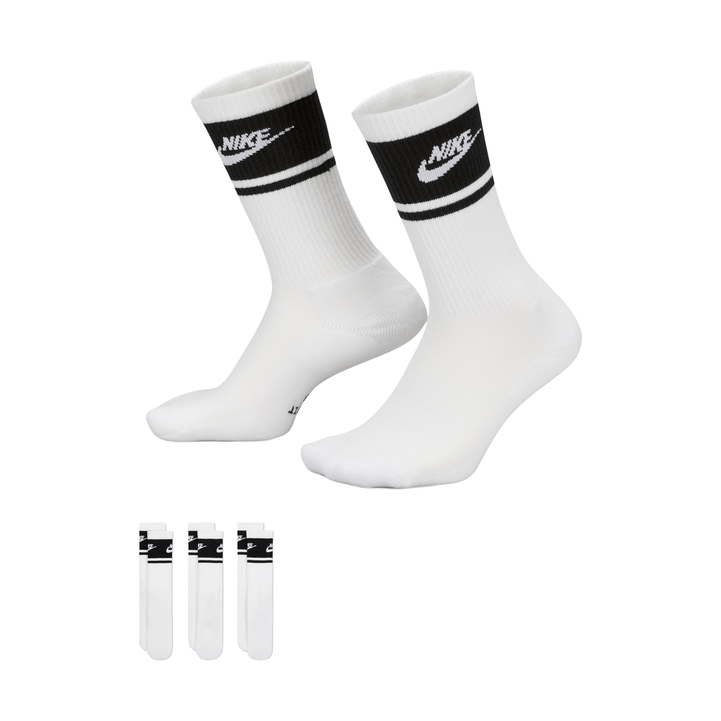 Unisex Nike (3pk) Everyday Elevated Crew Socks