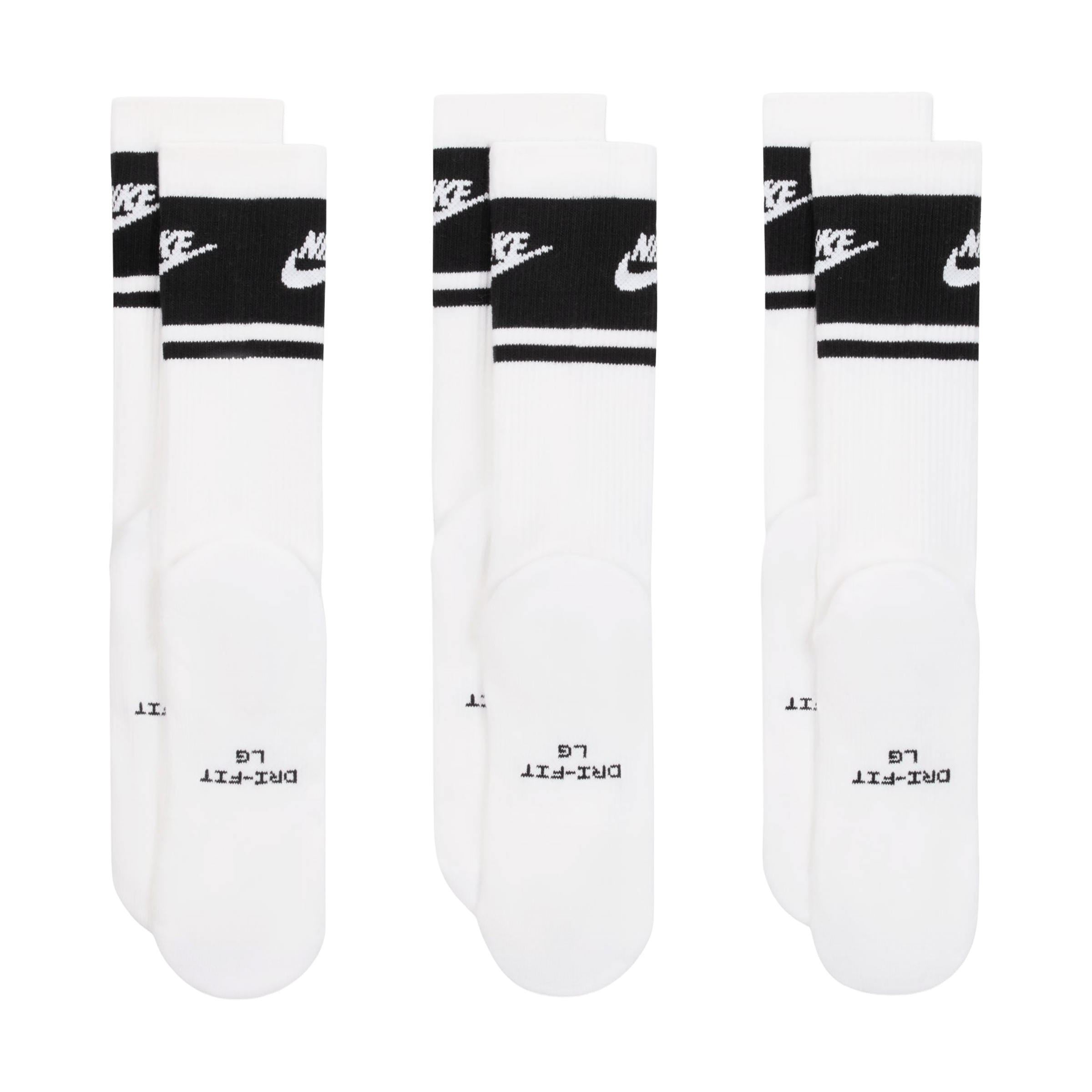 Unisex Nike (3pk) Everyday Elevated Crew Socks