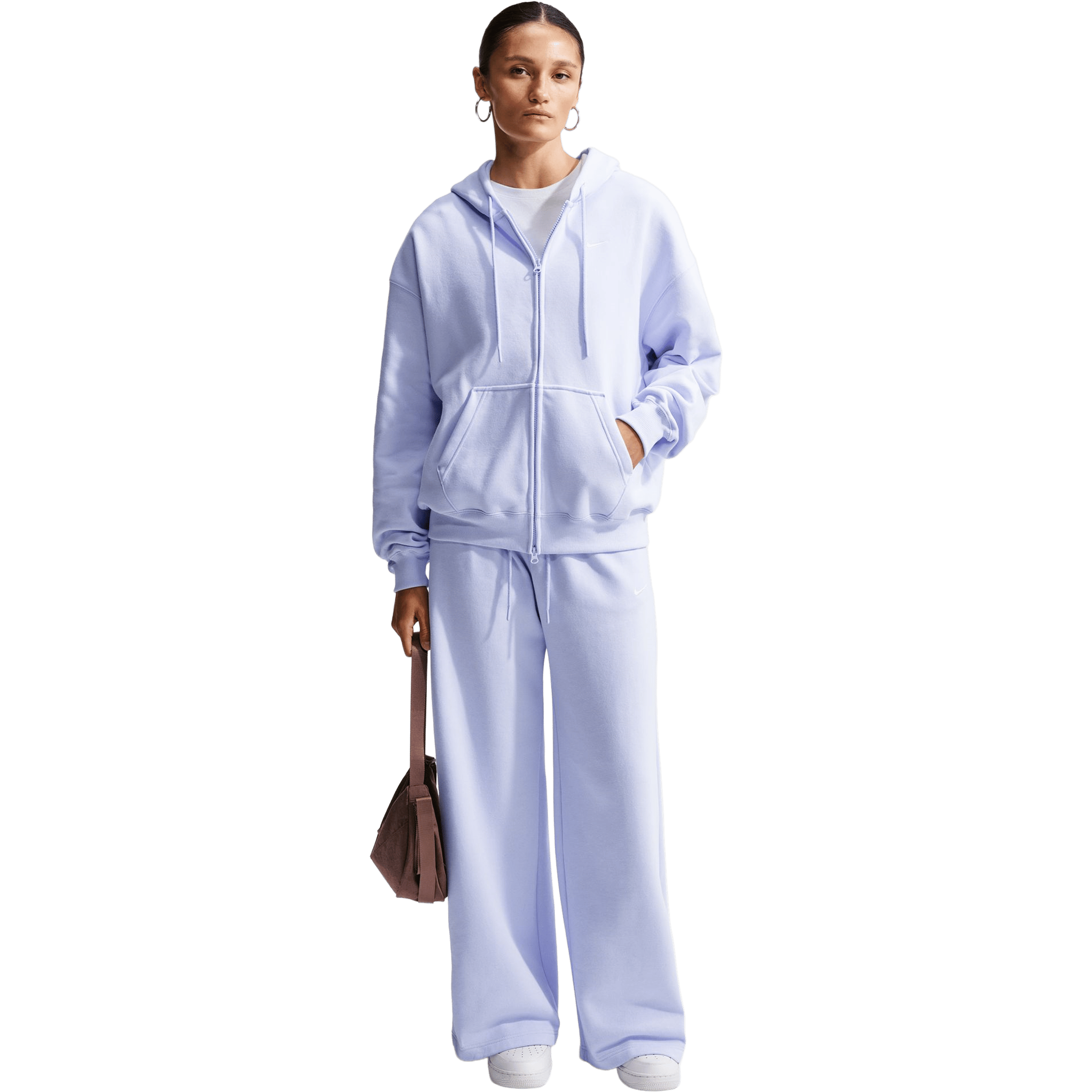 Womens Nike Studio Fleece Medium Weight Oversized Full-Zip Hoodie