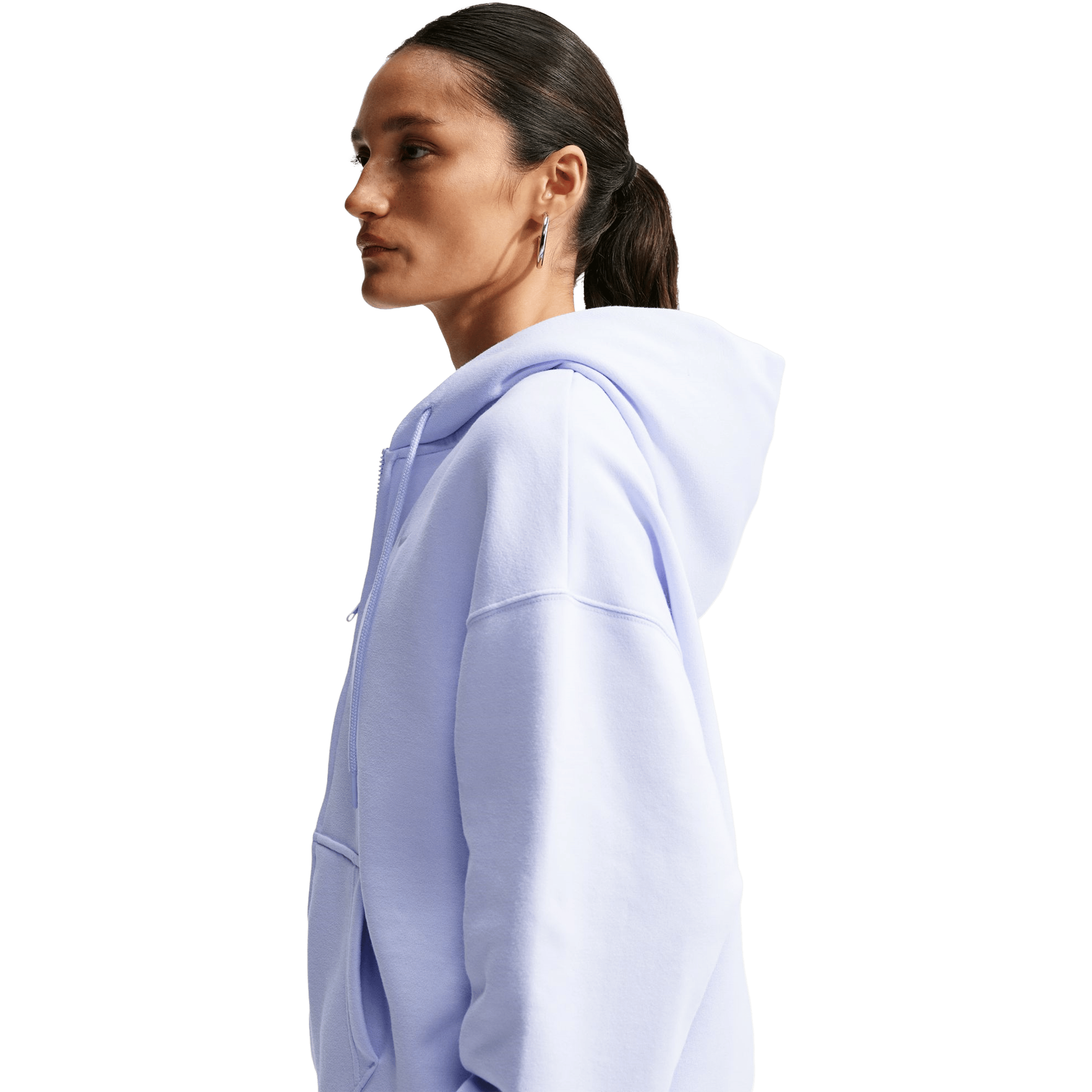Womens Nike Studio Fleece Medium Weight Oversized Full-Zip Hoodie