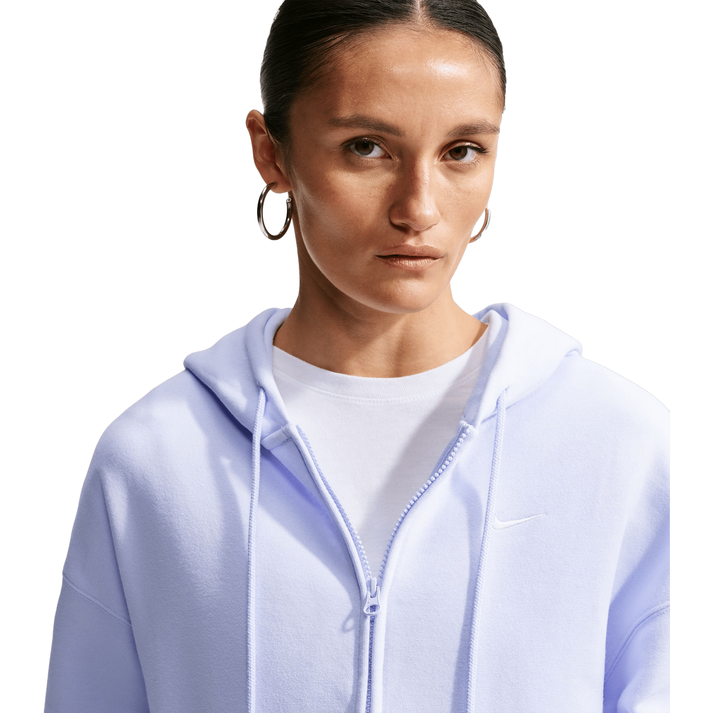 Womens Nike Studio Fleece Medium Weight Oversized Full-Zip Hoodie