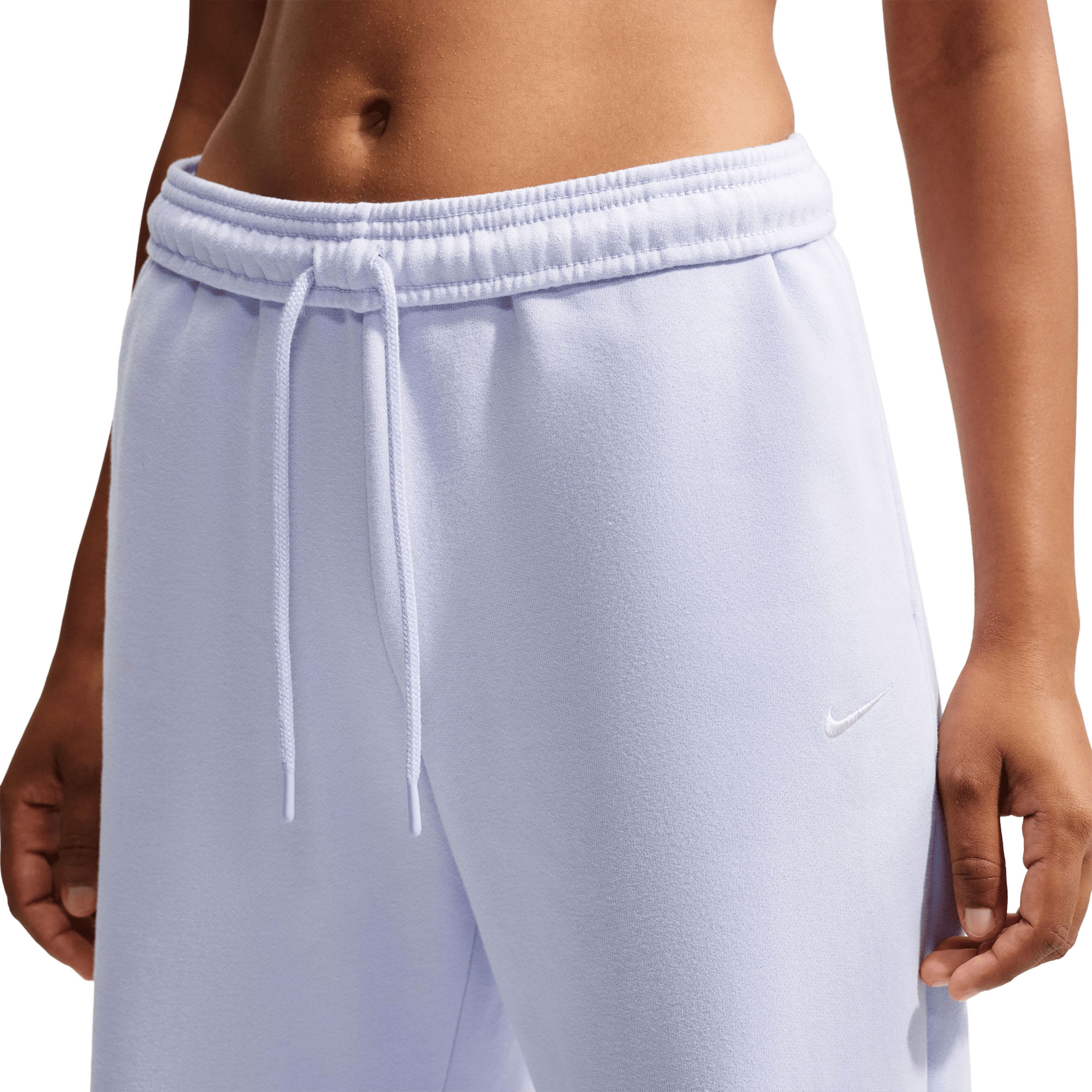 Womens Nike Studio Fleece Medium Weight Mid-Rise Wide-Leg Trouser Pants