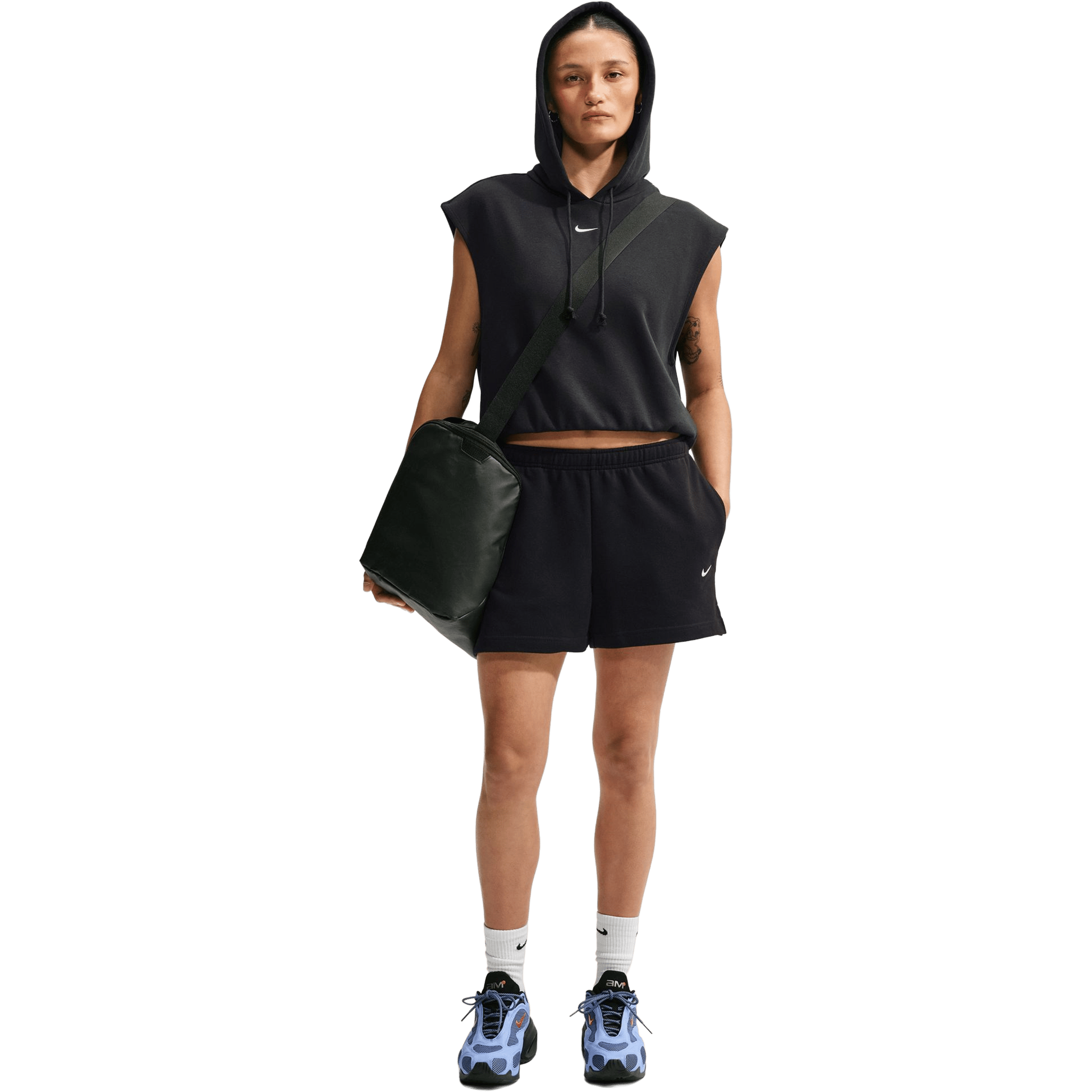 Womens Nike Studio Fleece Lightweight Mid-Rise (4") Shorts