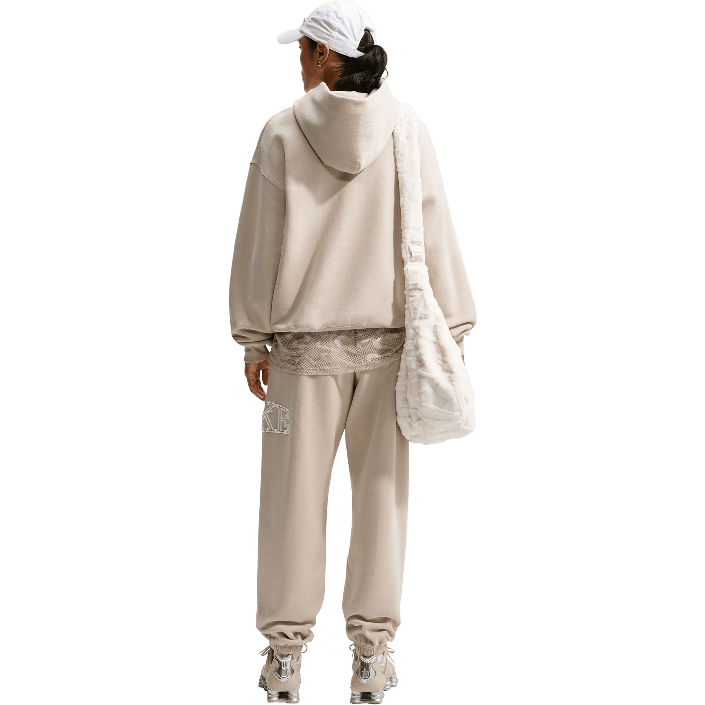 Womens Nike Studio Fleece Medium Weight "Graphic Pack" Oversized Hoodie