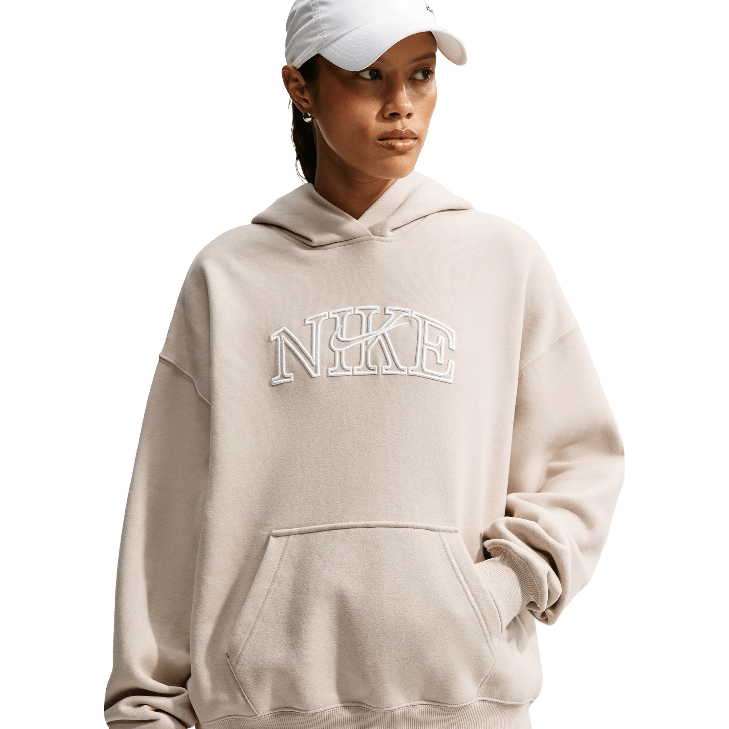 Womens Nike Studio Fleece Medium Weight "Graphic Pack" Oversized Hoodie