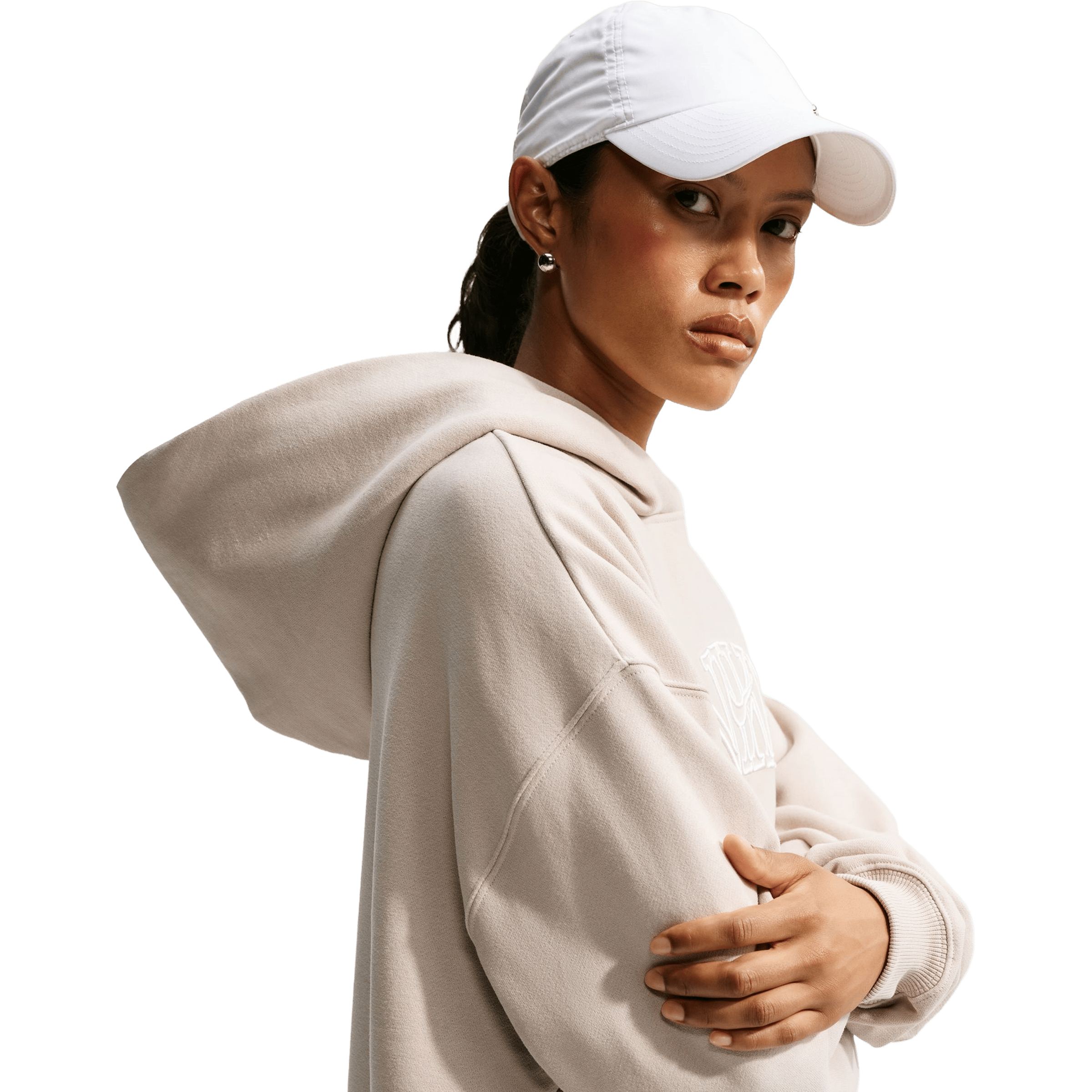 Womens Nike Studio Fleece Medium Weight "Graphic Pack" Oversized Hoodie