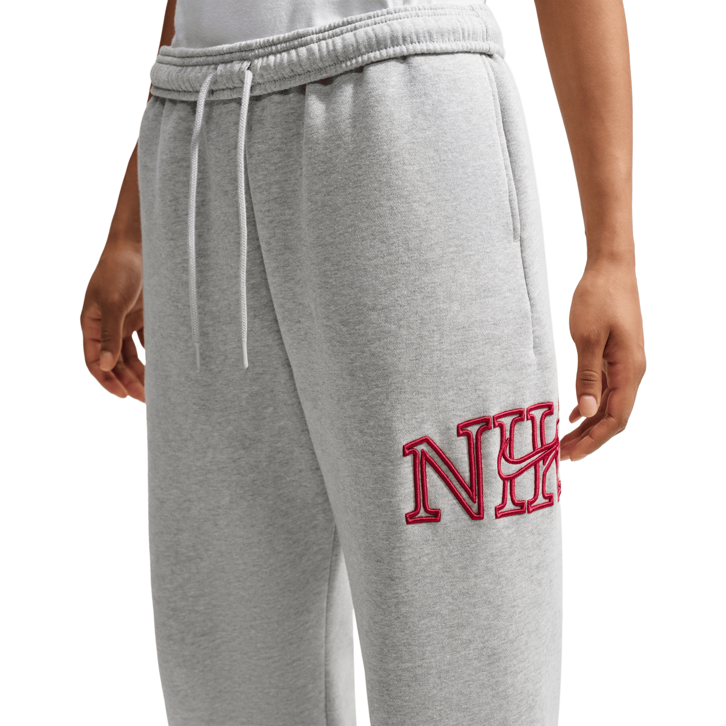 Womens Nike Studio Fleece Medium Weight "Graphic Pack" Oversized Cuffed Logo Pants