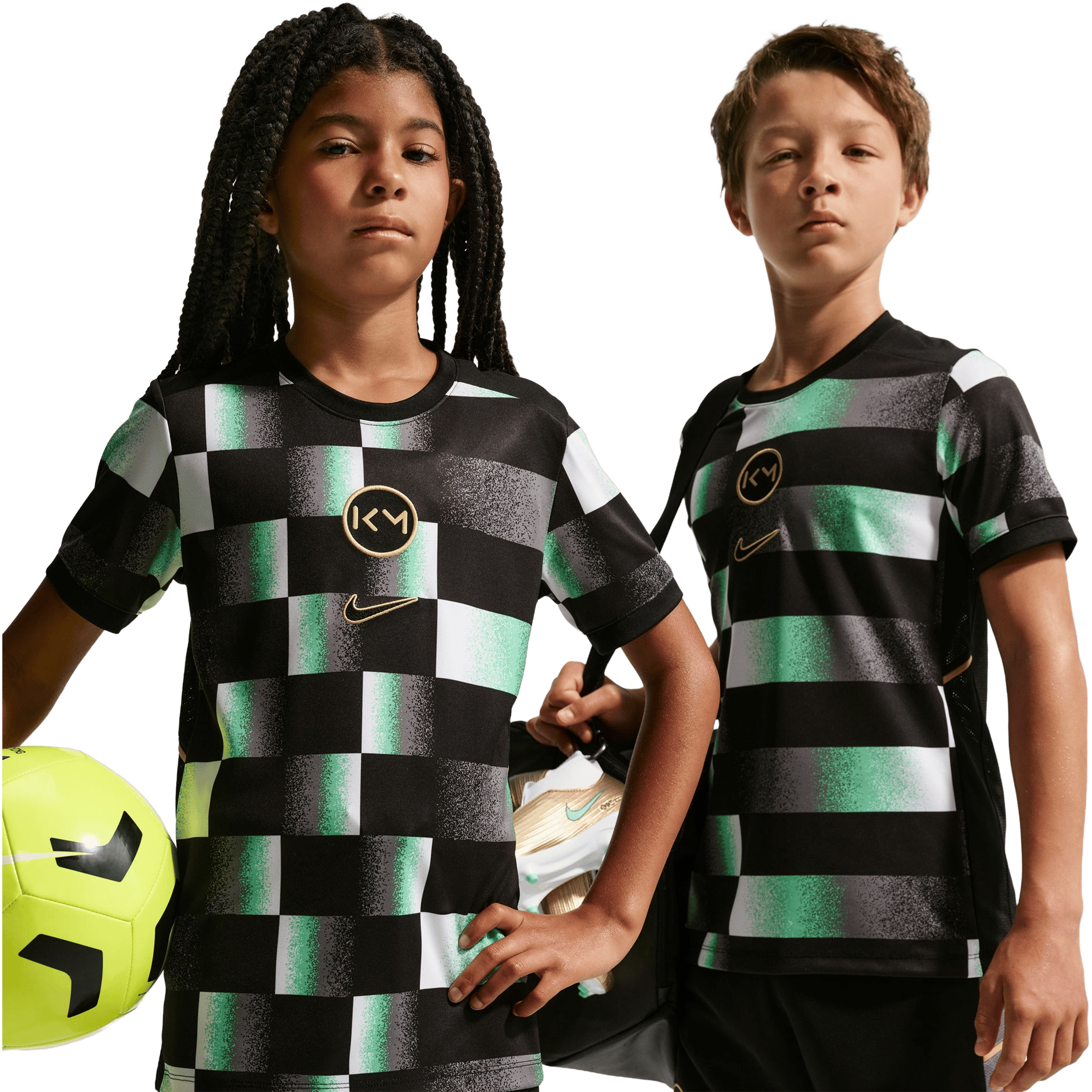 Kids Nike Kylian Mbappé' Academy (Bigger Kids) Dri-FIT Football Tee