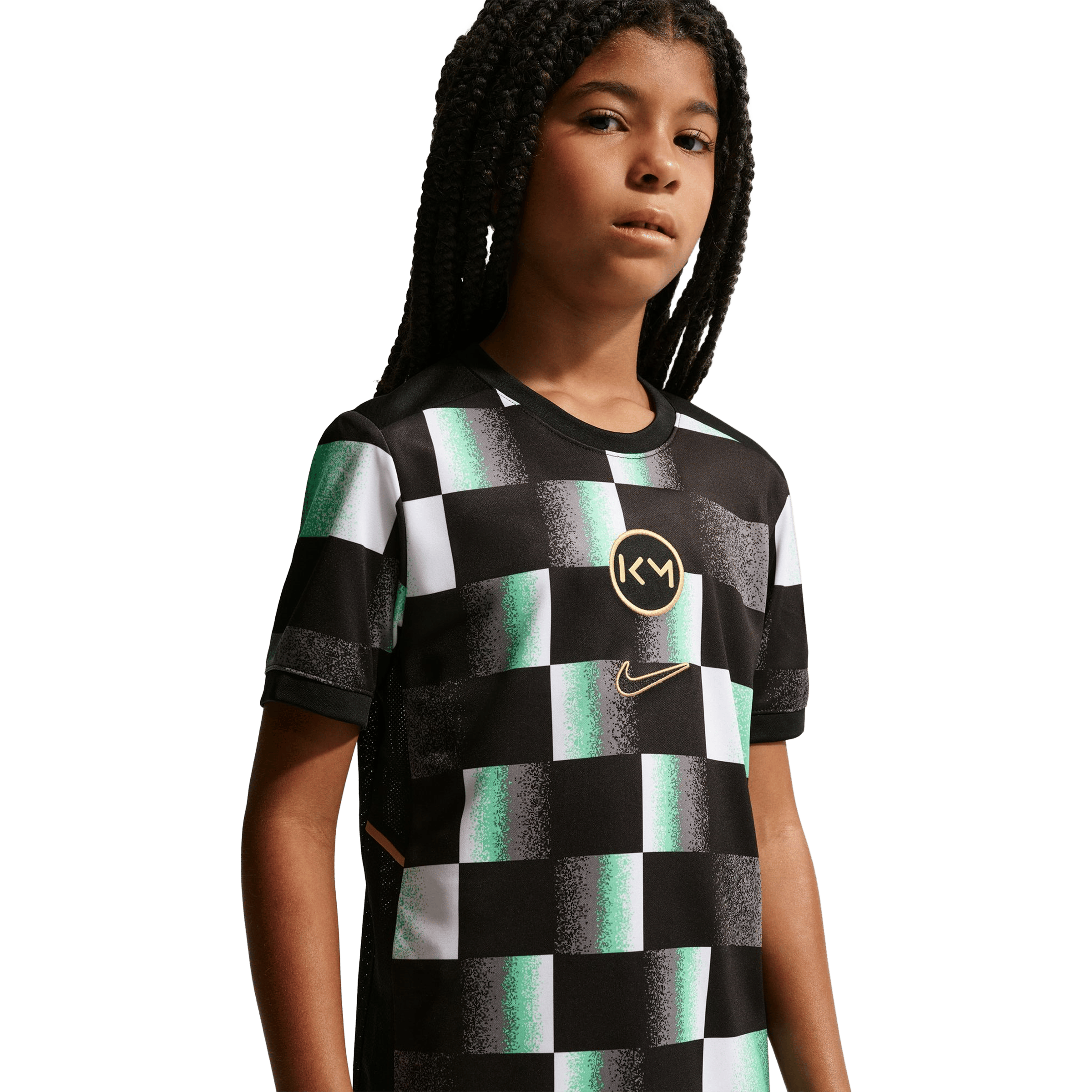 Kids Nike Kylian Mbappé' Academy (Bigger Kids) Dri-FIT Football Tee