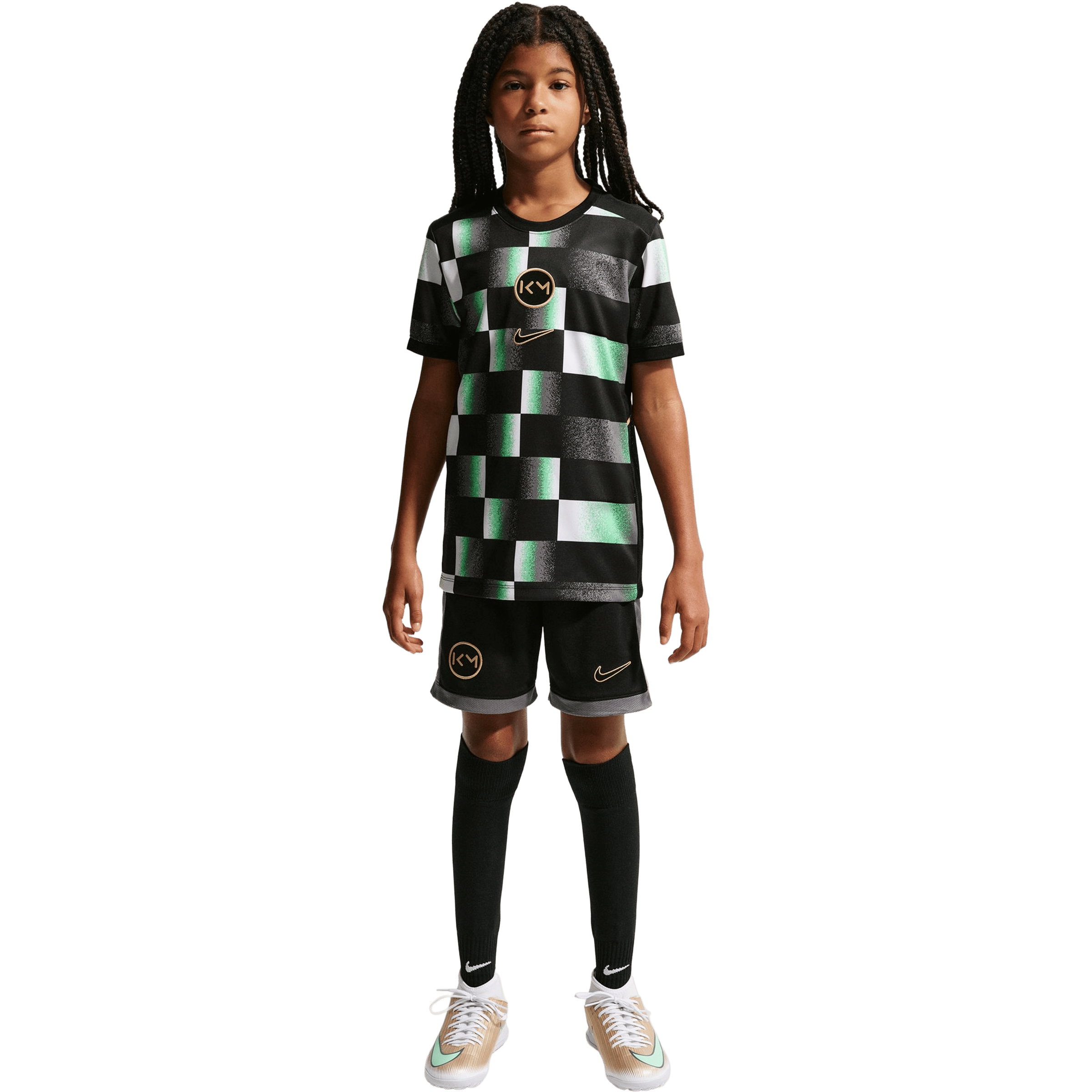 Kids Nike Kylian Mbappé' Academy (Bigger Kids) Dri-FIT Football Tee