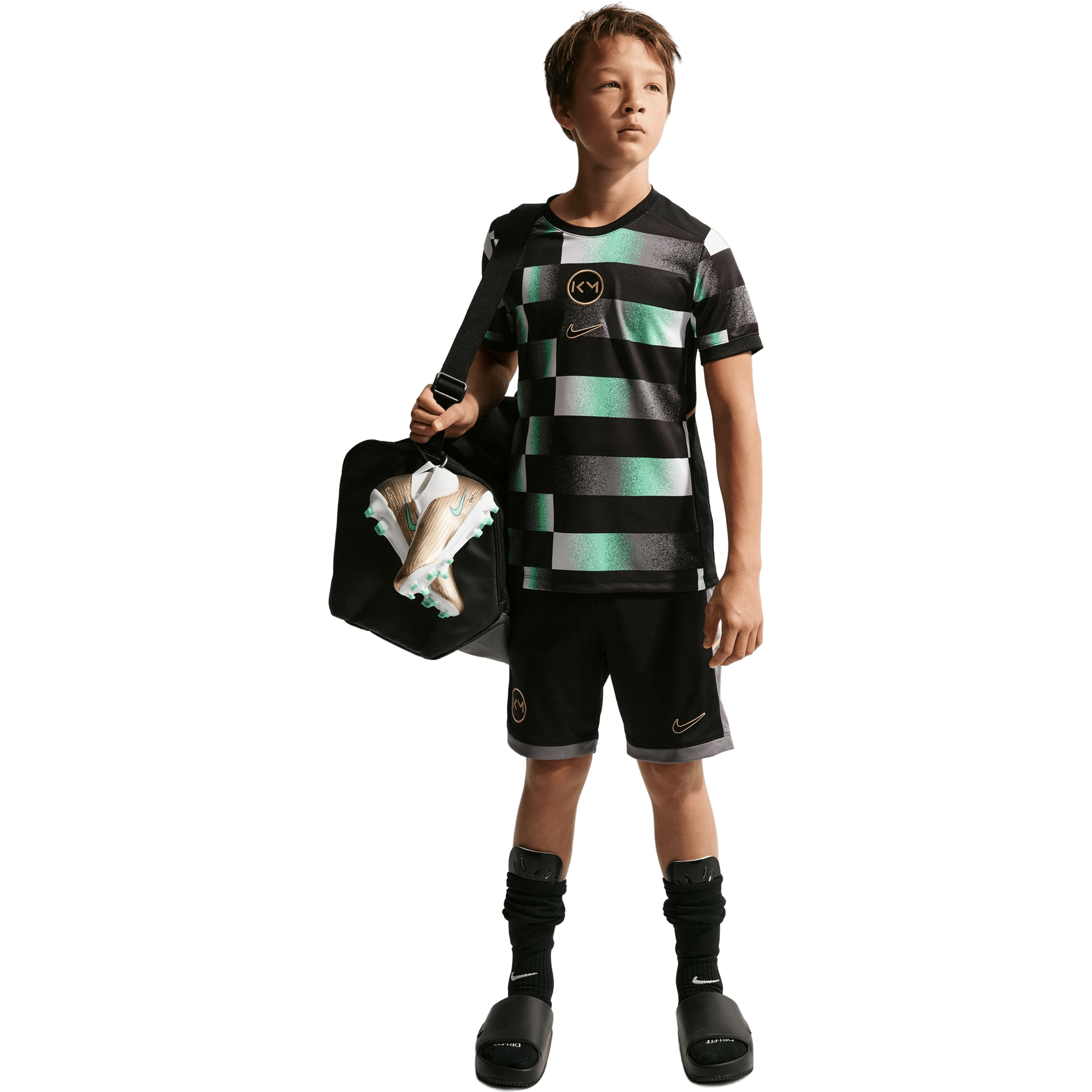 Kids Nike Kylian Mbappé' Academy (Bigger Kids) Dri-FIT Football Tee