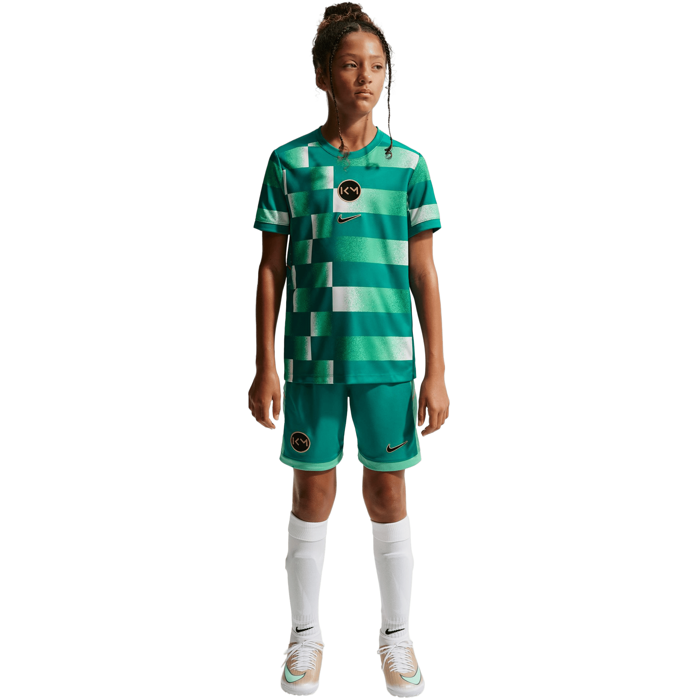 Kids Nike Kylian Mbappé' Academy (Bigger Kids) Dri-FIT Football Tee