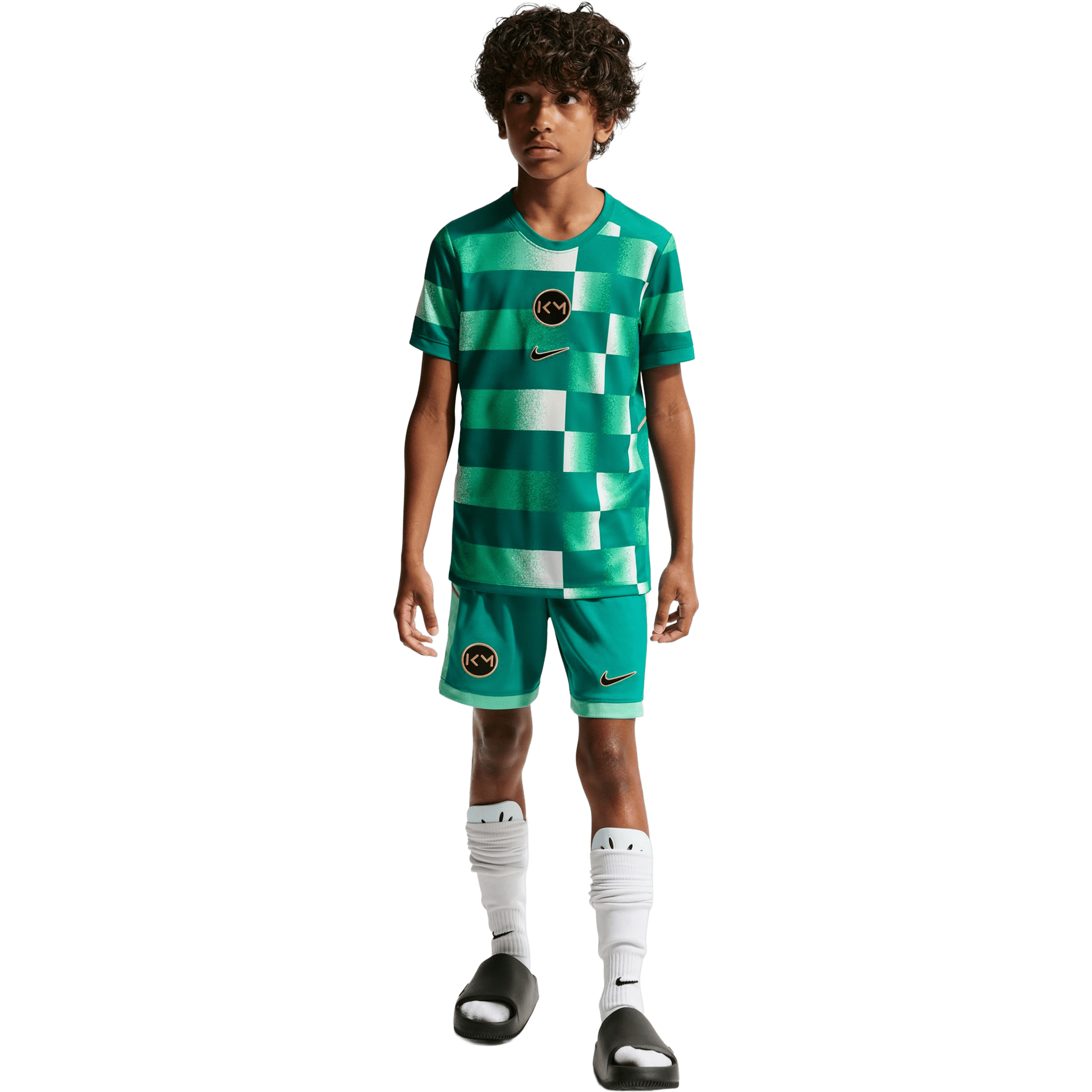 Kids Nike Kylian Mbappé' Academy (Bigger Kids) Dri-FIT Football Tee
